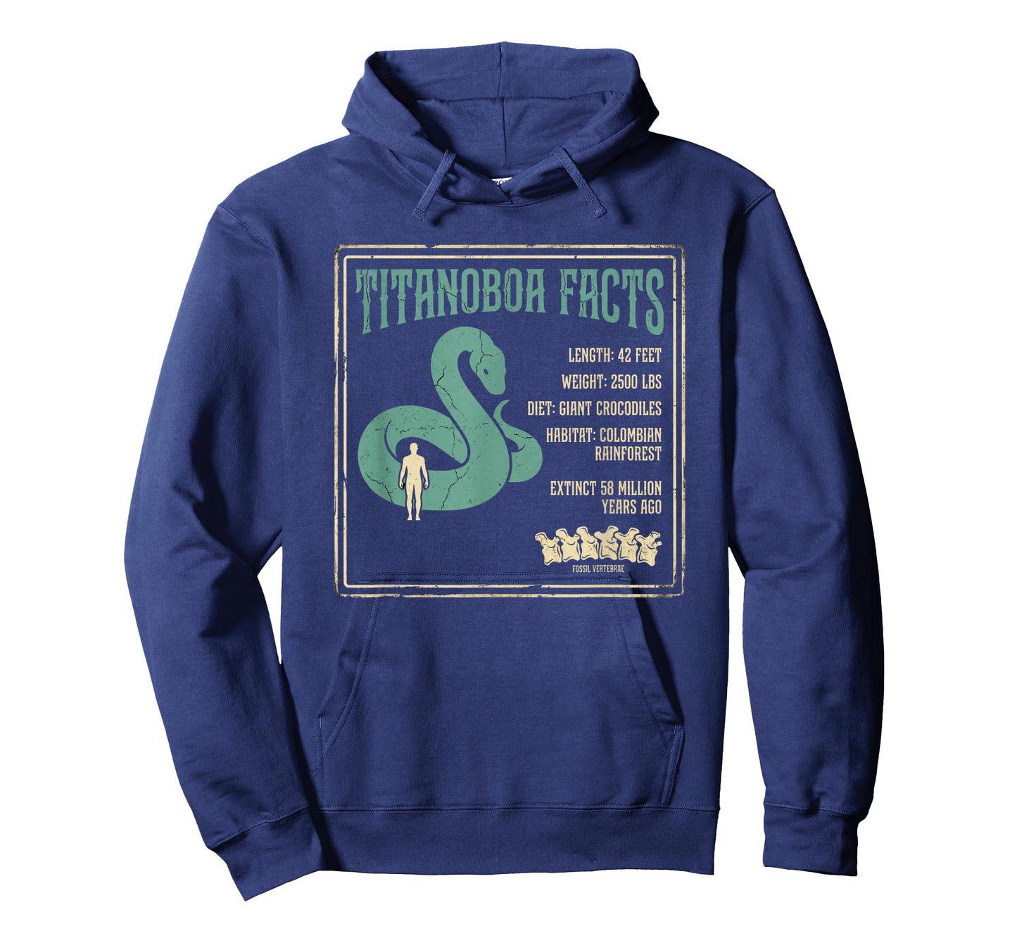 Titanoboa Facts Prehistoric Snake Fossil T-Shirt