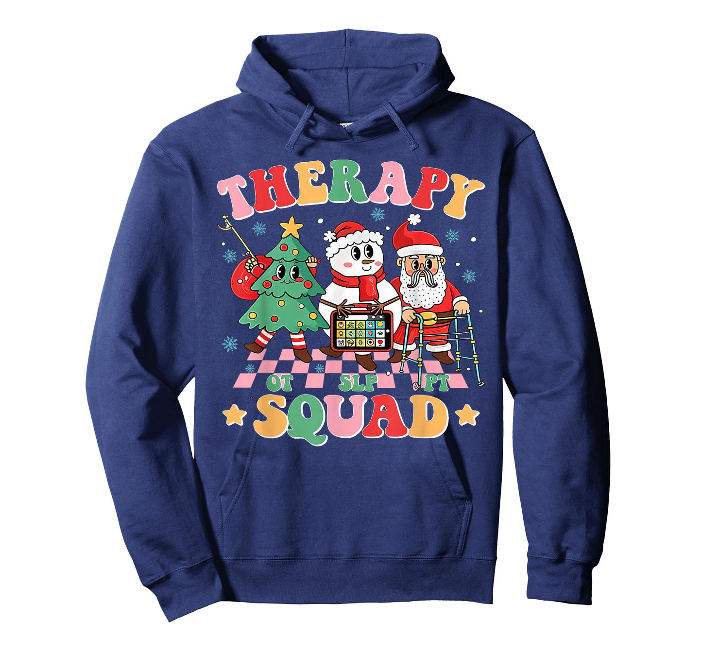 Therapy Squad SLP OT PT Christmas Funny Teacher Crew T-Shirt