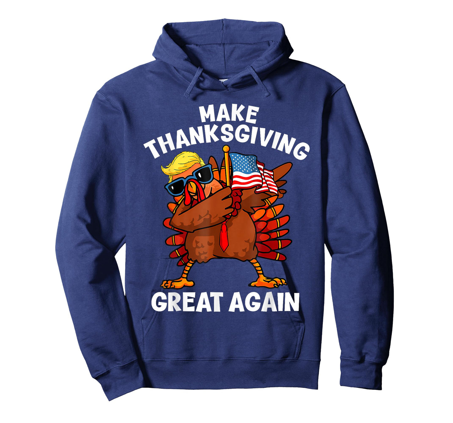 Make Thanksgiving Great Again Dabbing Turkey Trump American T-Shirt