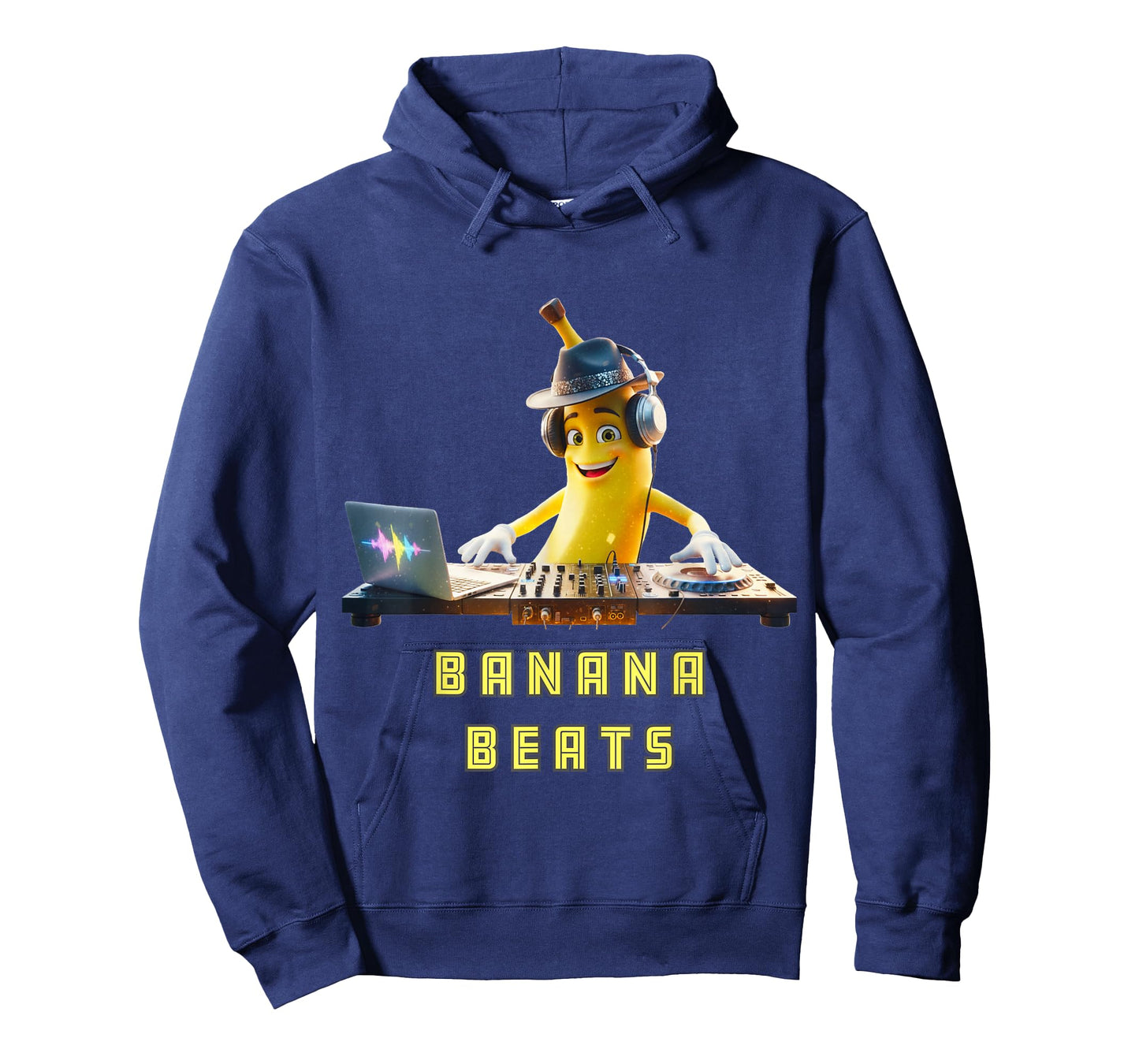 Go Banana Beats DJ Funny Music Party Vibe Retro Funky Tee T-Shirt