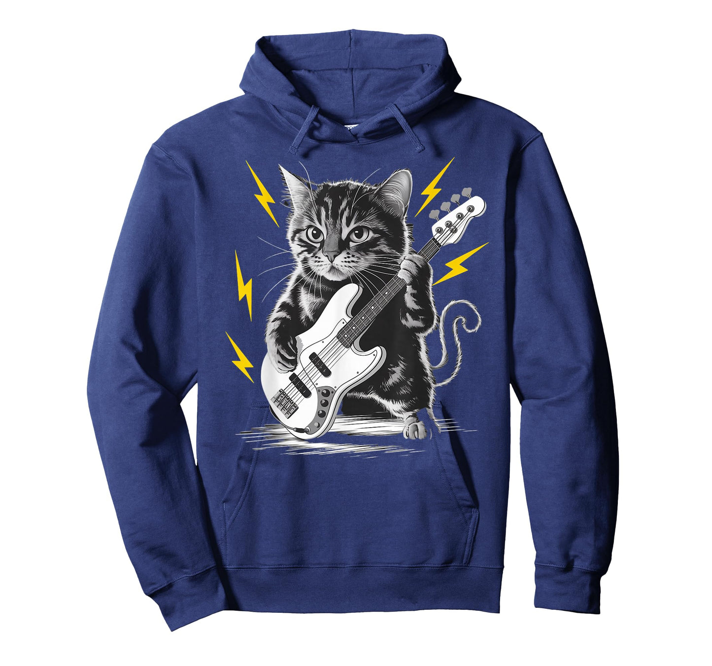 Rockstar Bassist Cat on Cat Bass Guitar T-Shirt
