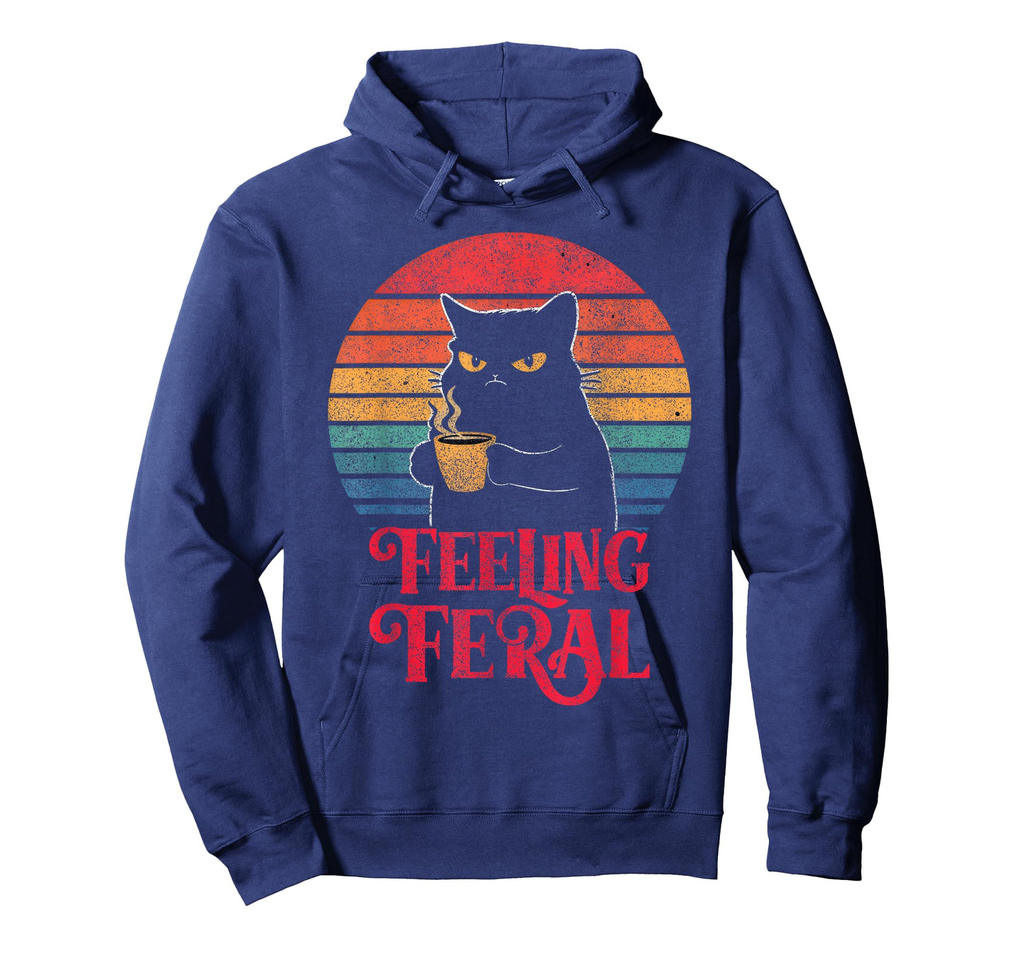 Feeling Feral Funny Summer Cat Lover Design For Girls, Women T-Shirt