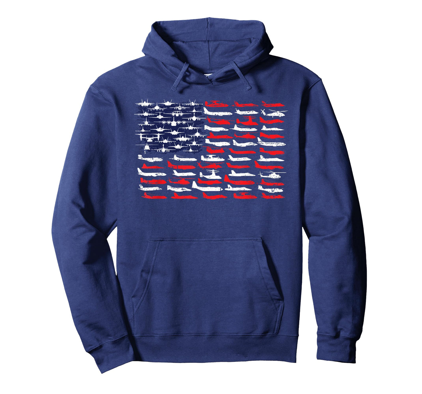 Jeff Hobrath Military Aviation American Flag Aircraft Distressed Design T-Shirt