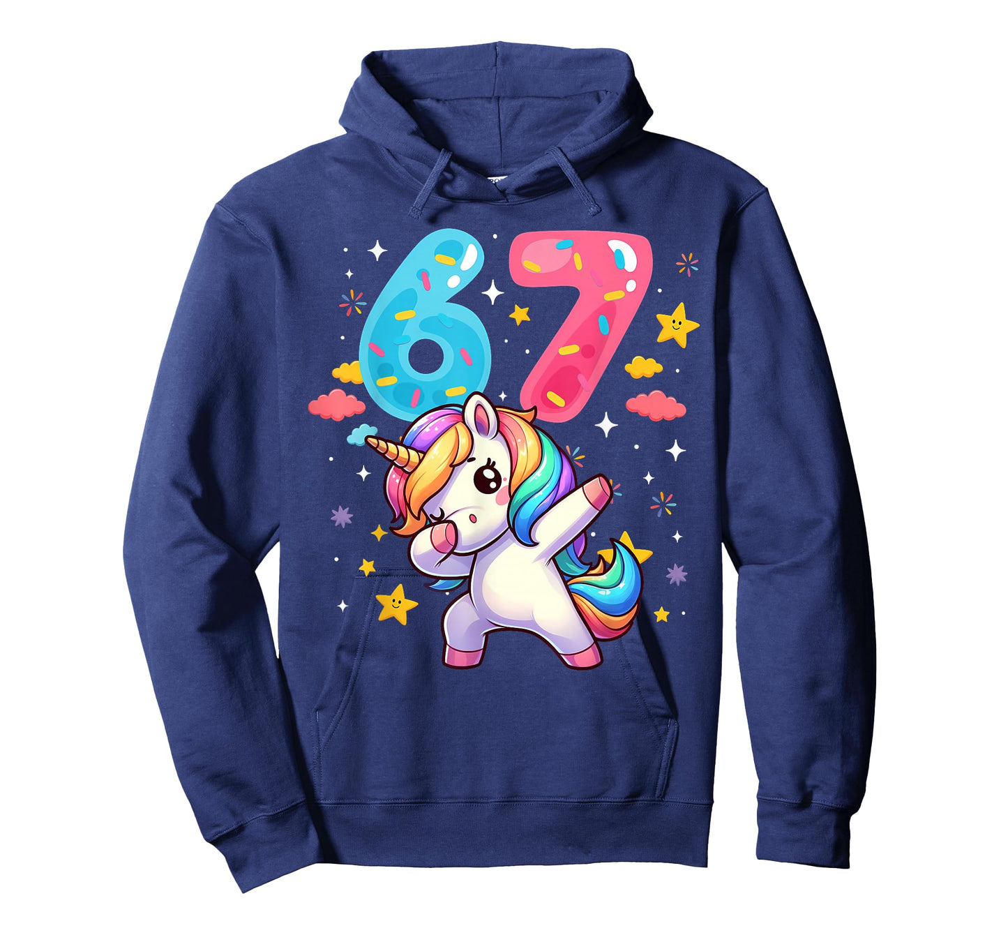 67 Meme Unicorn Six Seven Meme Funny Dabbing Unicorn T-Shirt