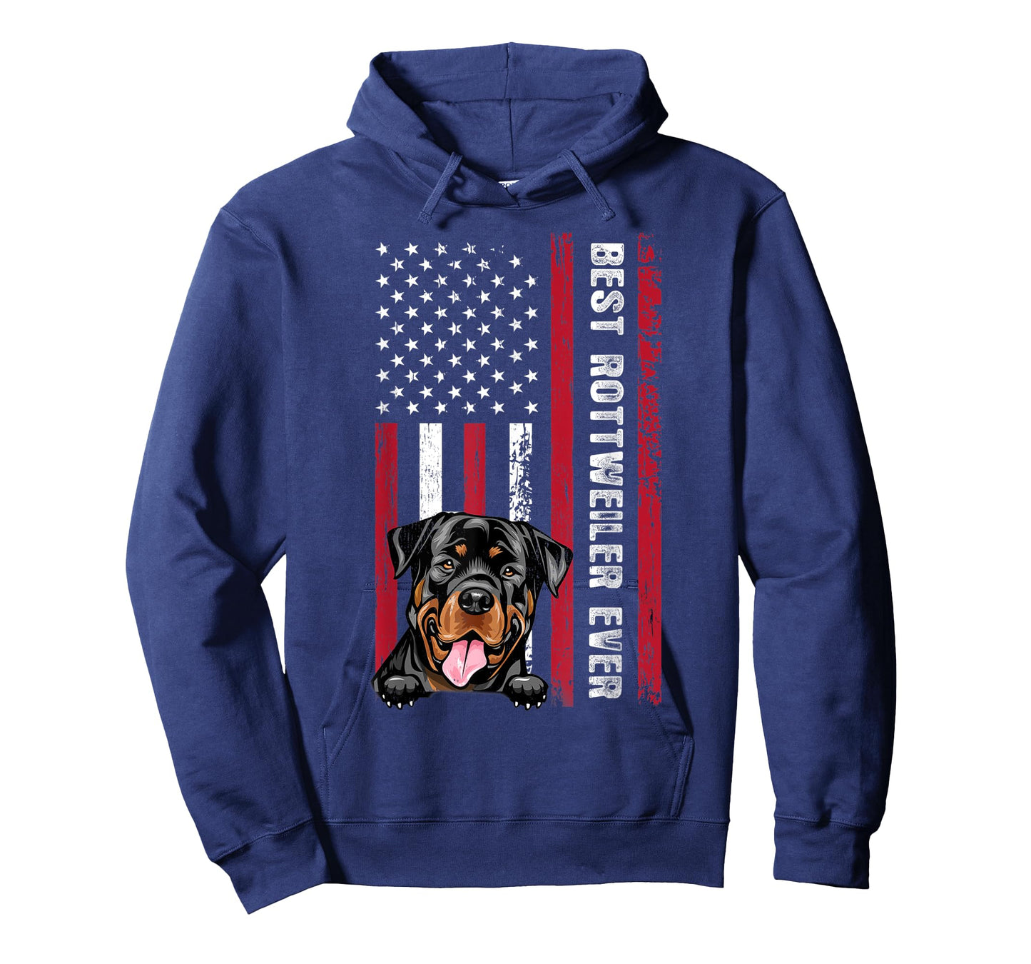 Best Rottweiler Dad Ever American Flag Funny Gift T-Shirt
