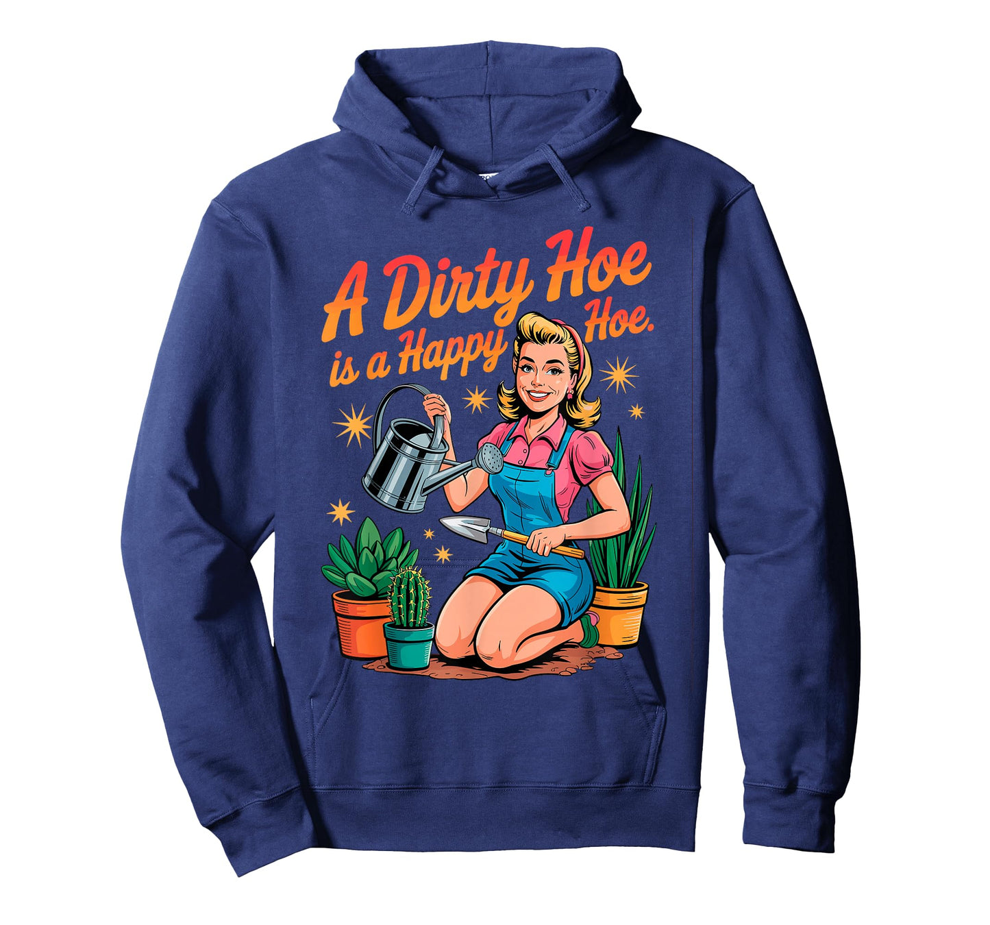 A Dirty Hoe is a Happy Hoe Plant Gardener Gardening Planting T-Shirt