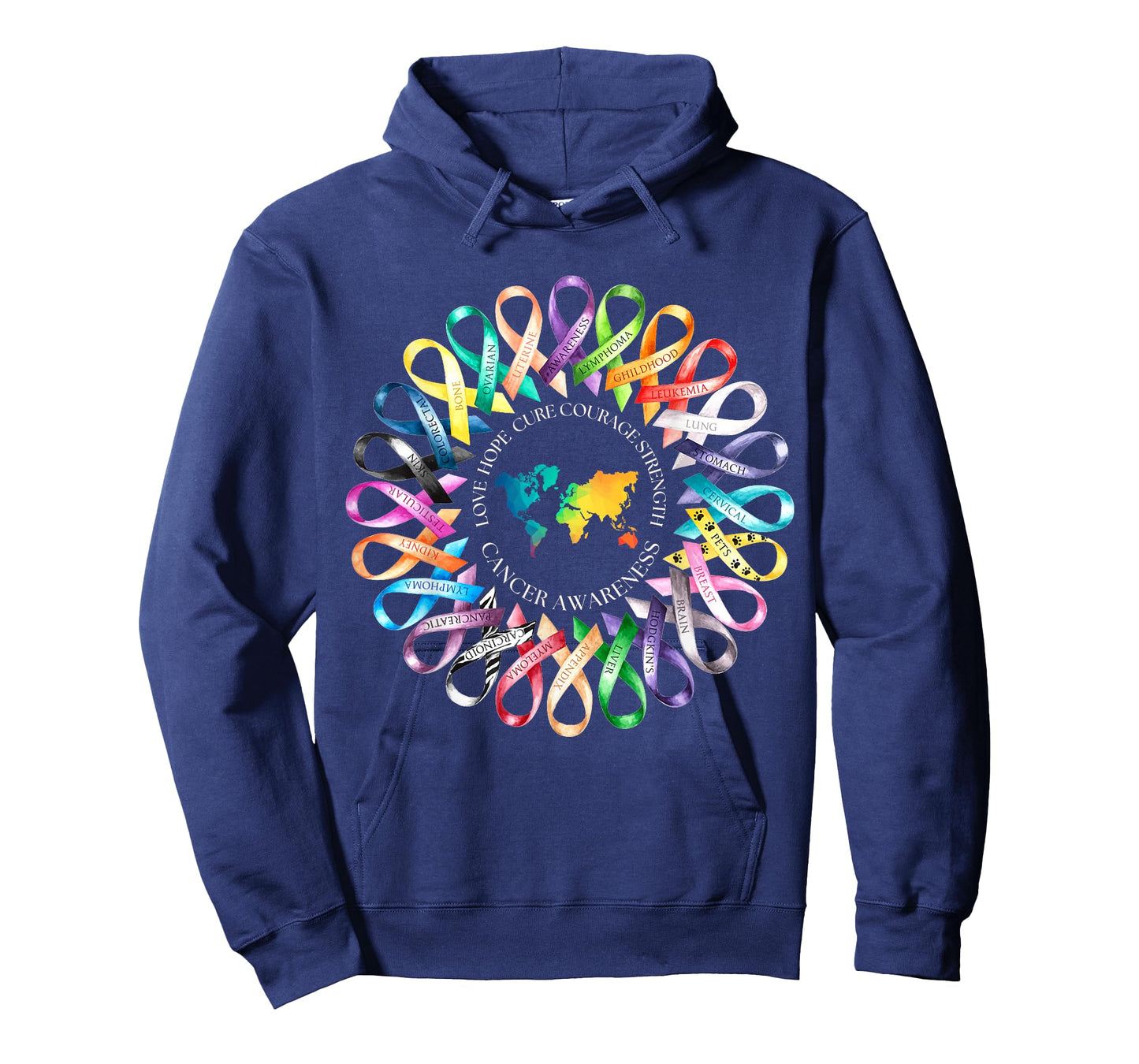 All Cancer Matters Survivors Awareness Fight Ribbon Support T-Shirt