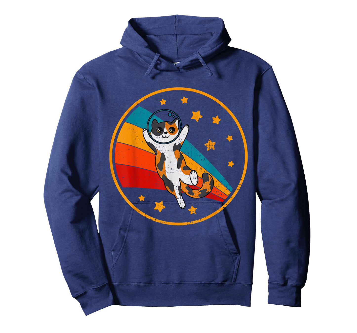 Cute Vintage Calico Cat Retro Space Cat T-Shirt