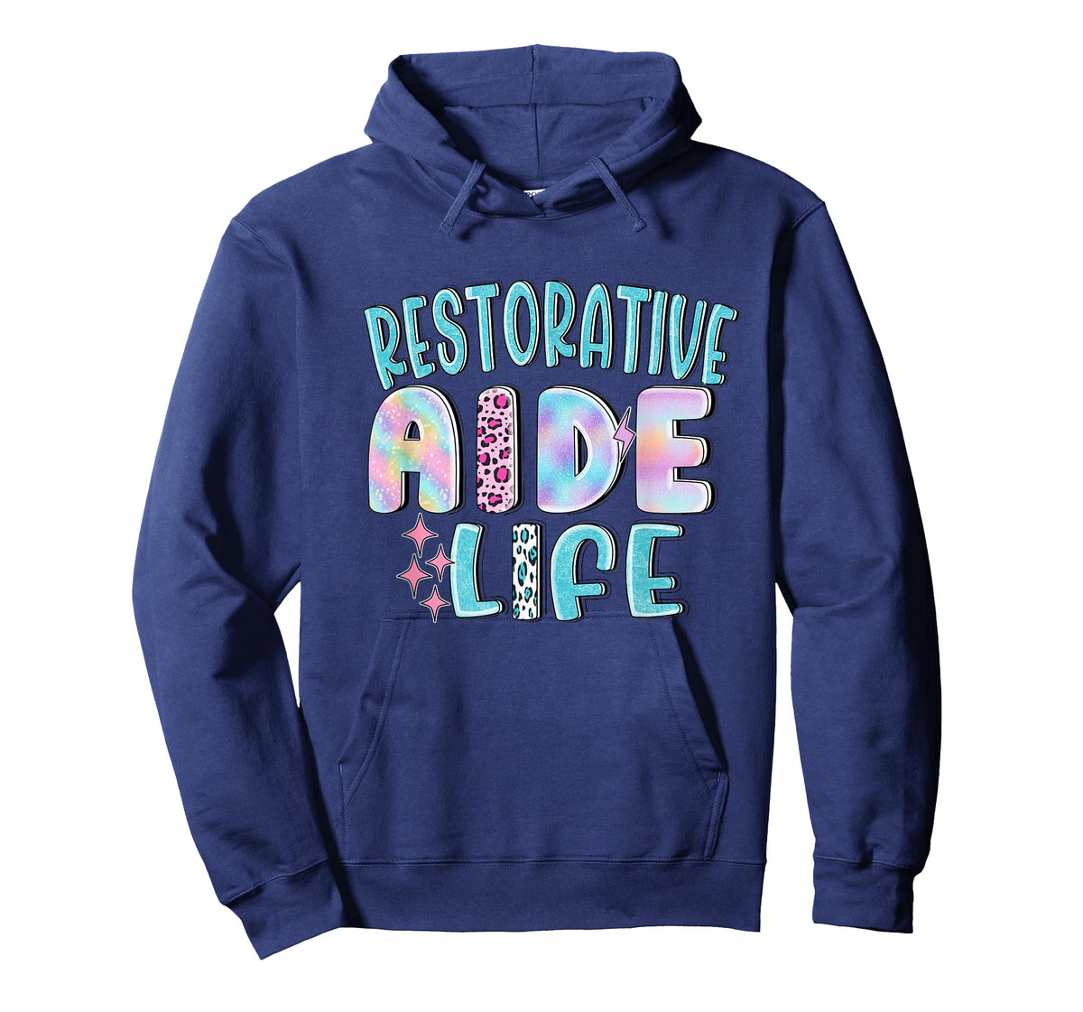 Restorative Aide Funny Leopard Nursing Nurse Life Caregiver T-Shirt