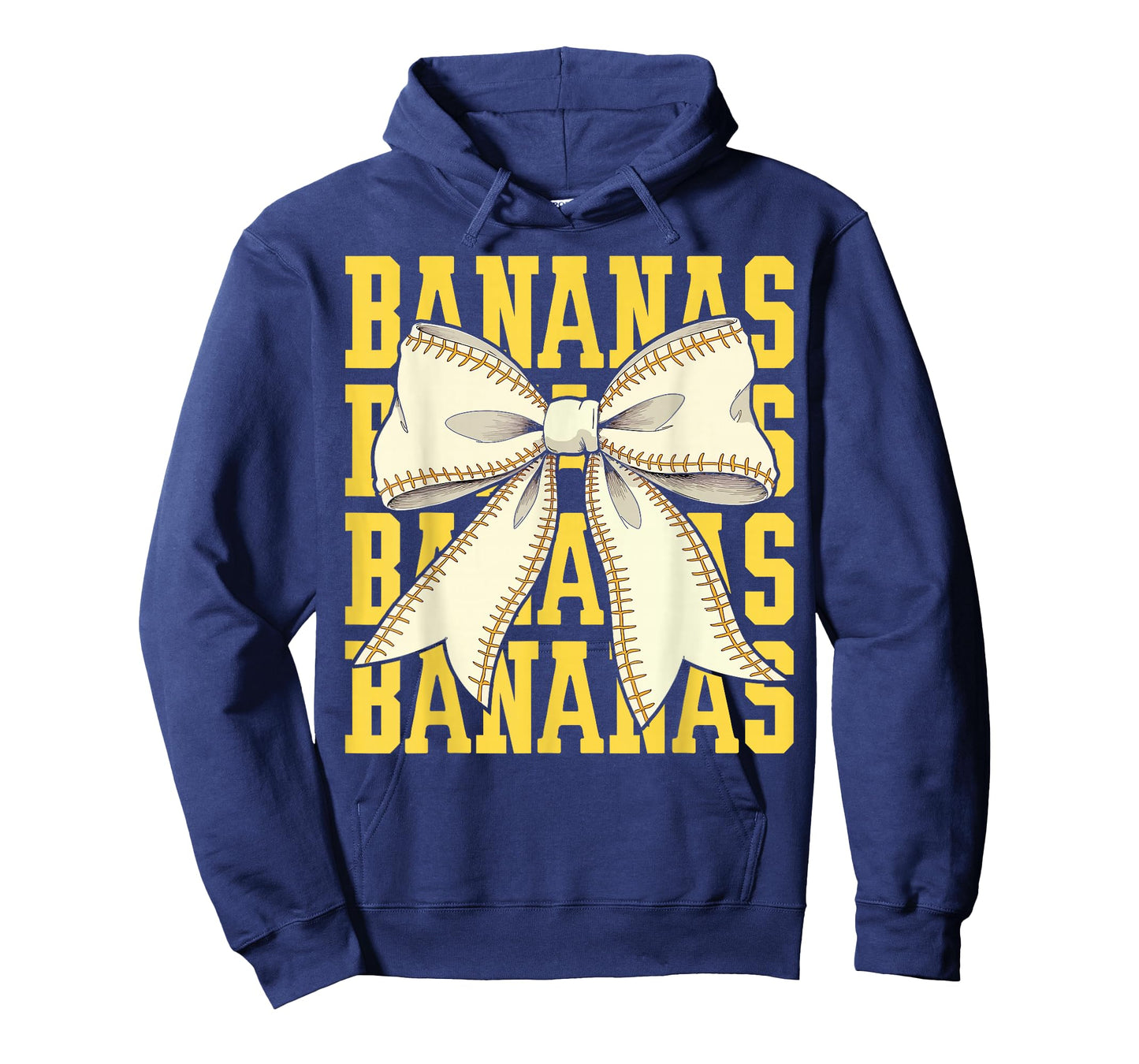 Retro Bananas Last Name Coquette Bow Men Women Kids T-Shirt