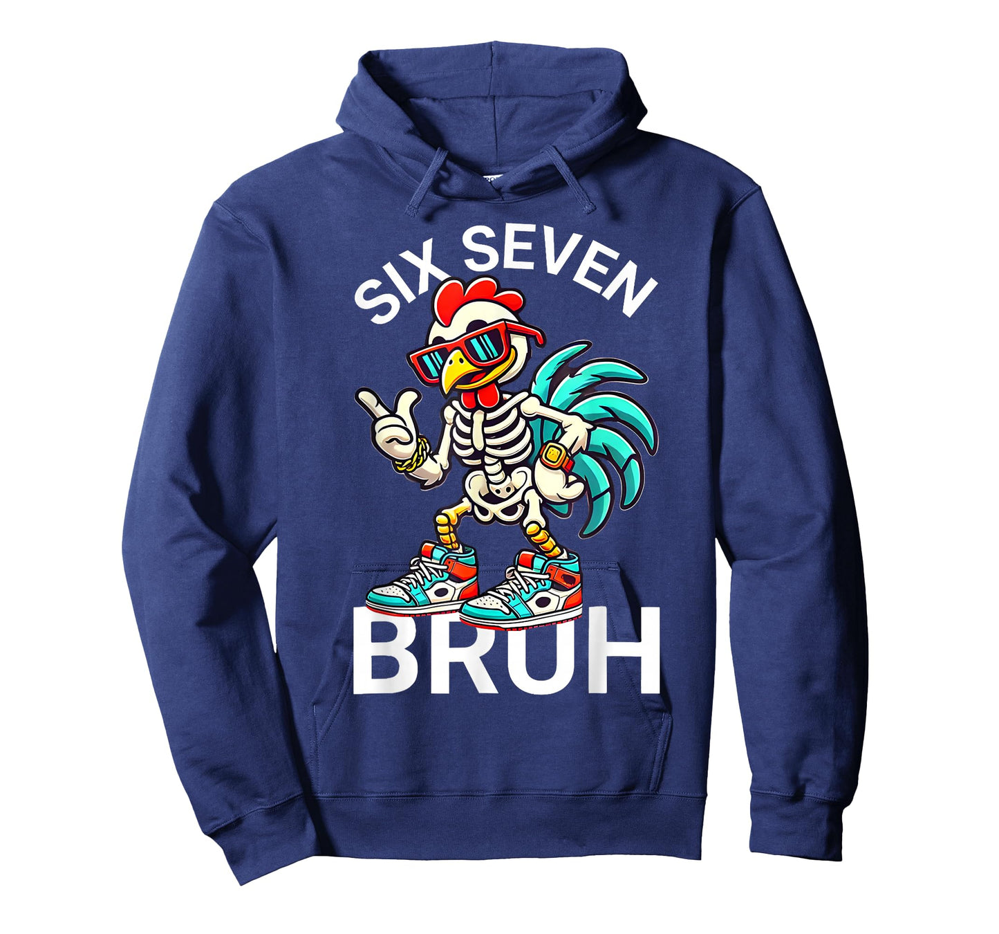 67 Halloween Meme 6 7 Chicken Skeleton Six Seven Funny Bruh T-Shirt
