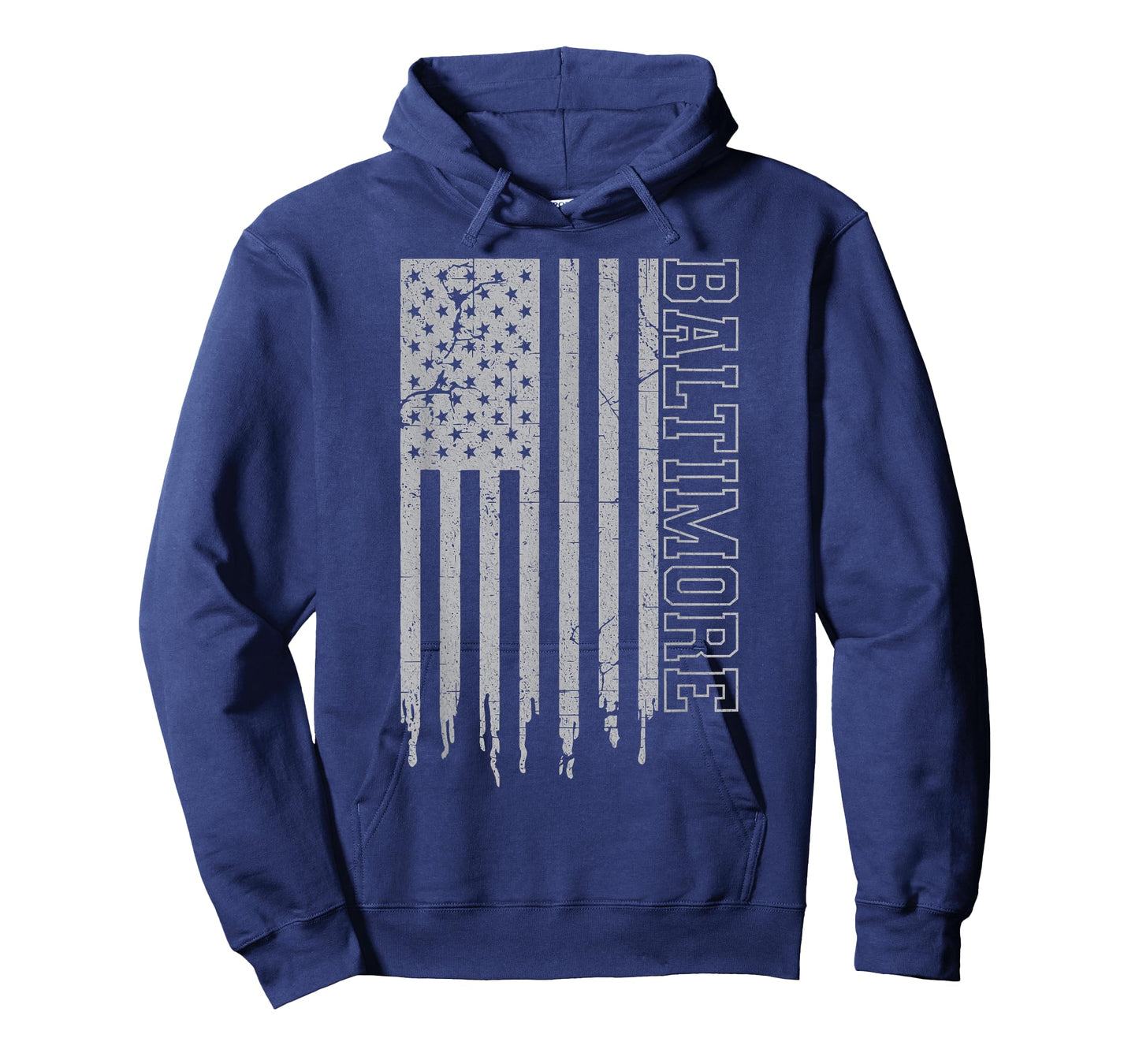 Vintage Baltimore Patriotic USA Flag Pride Iconic Baltimore T-Shirt
