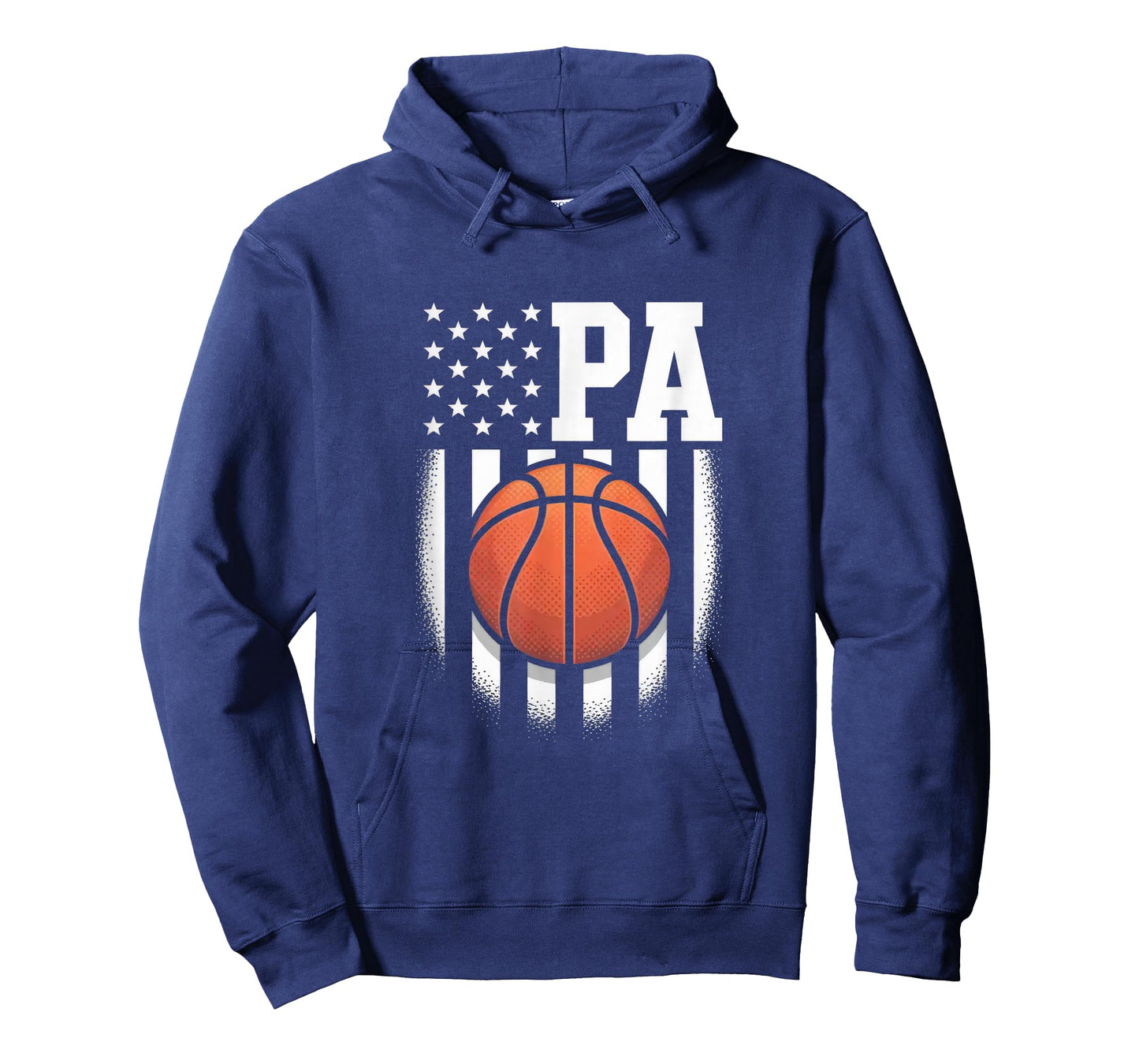 Basketball Pa American Flag Vintage Christmas Pa Xmas T-Shirt