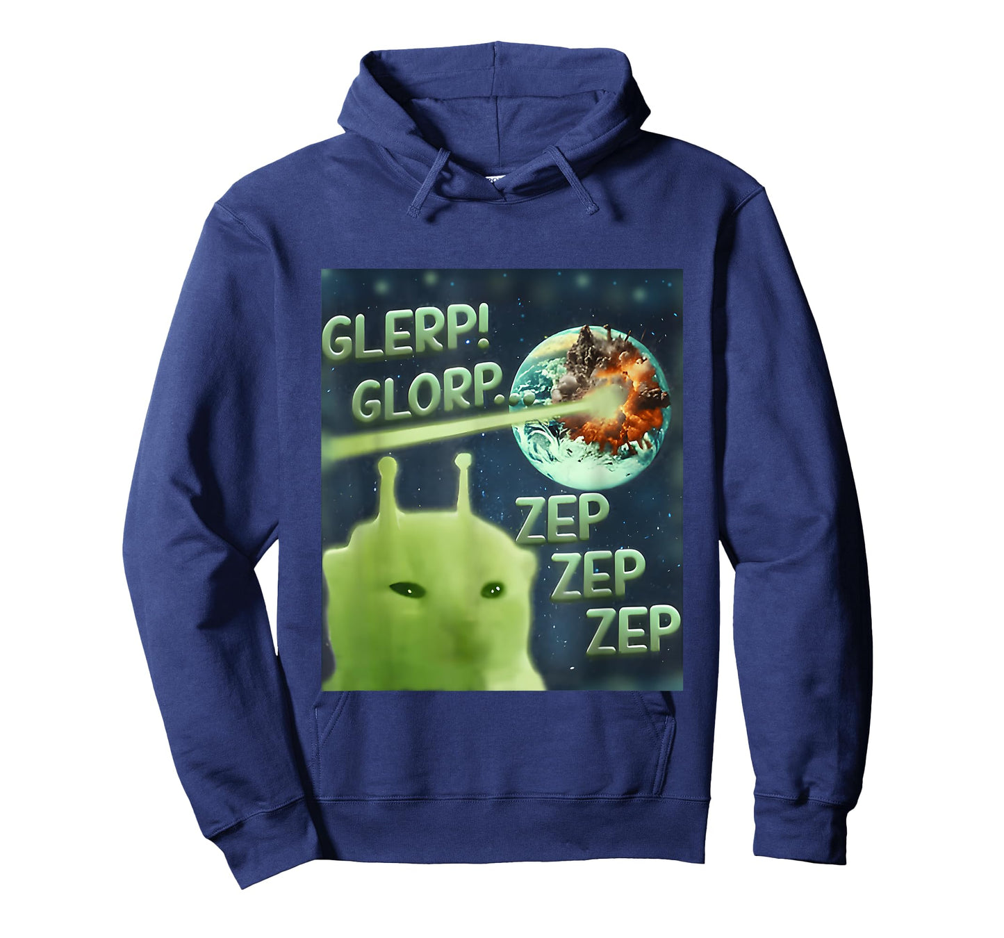 Glerp Glorp Funny Alien Cat Meme, Brainrot Tee, Costume T-Shirt