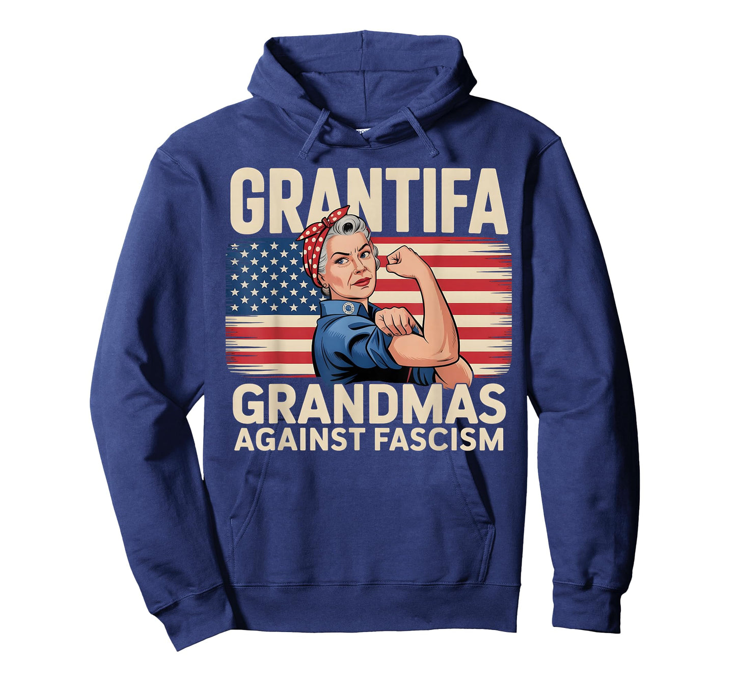 GRANTIFA Grandmas Against Fascism Patriotic Vintage Art T-Shirt