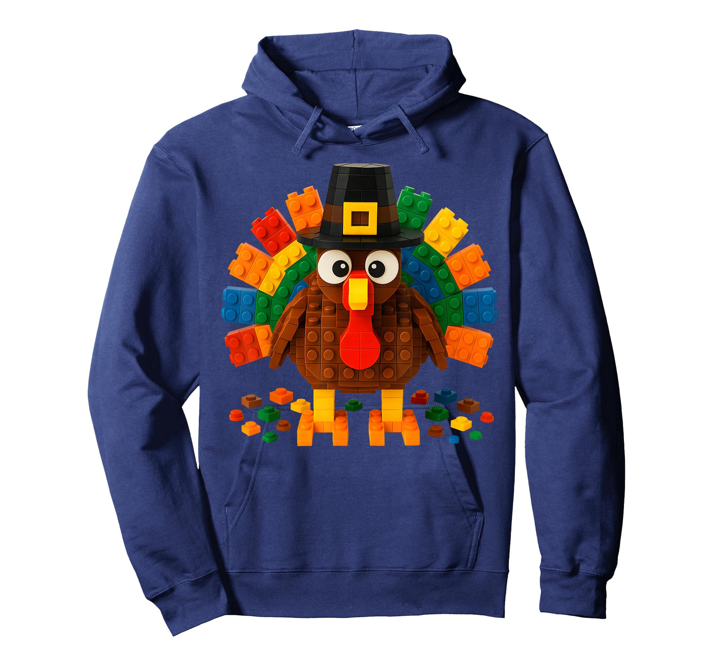 Master Builder Building Blocks Turkey Thanksgiving Men Boy T-Shirt