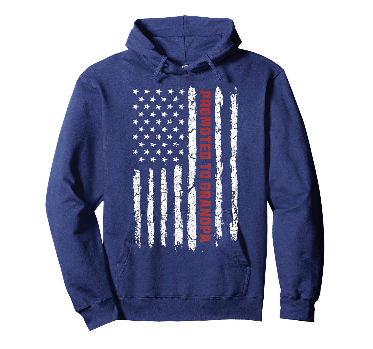 Promoted To Grandpa, First Time Grandpa American Flag T-Shirt