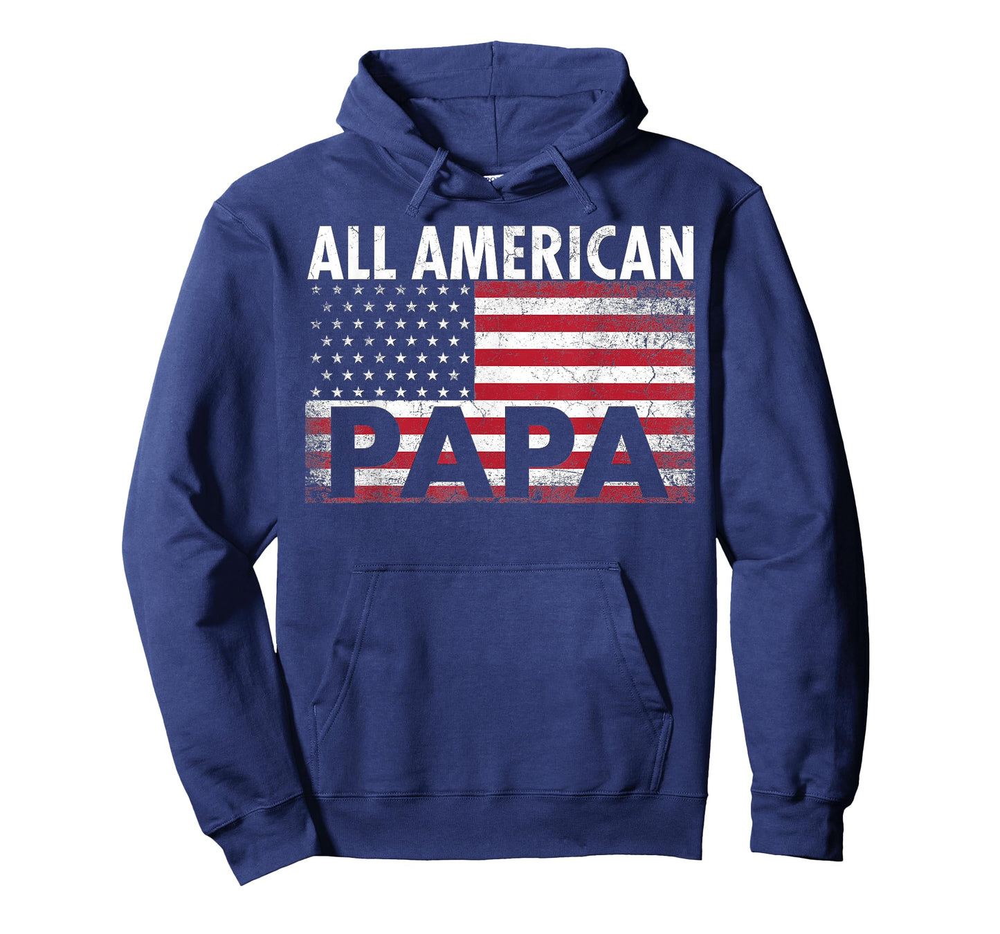4th of July PAPA All American Flag USA Father's Day Gift T-Shirt for Men