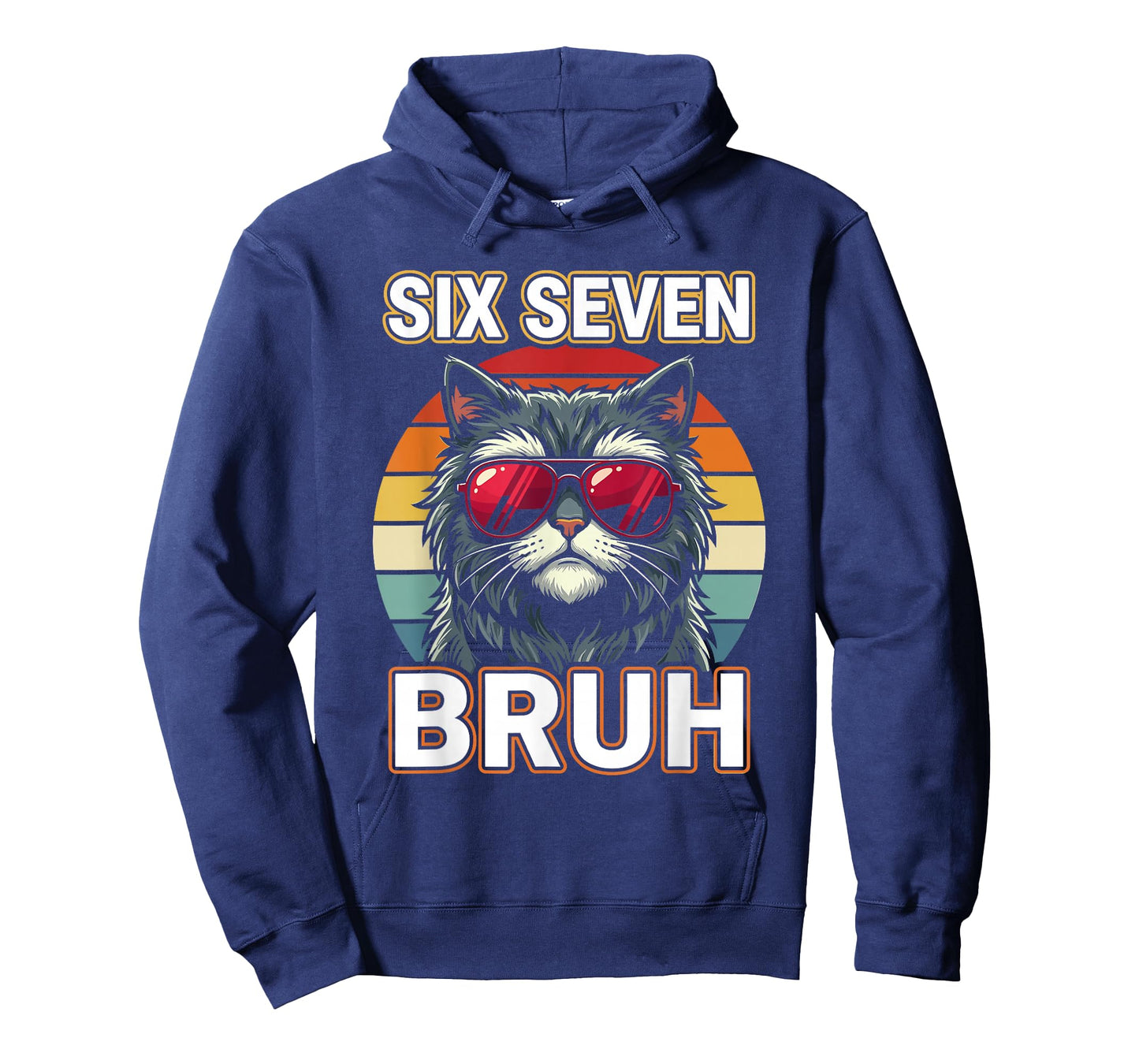 Cool Retro Six Seven Bruh Cat Sunglasses Meme 67 T-Shirt
