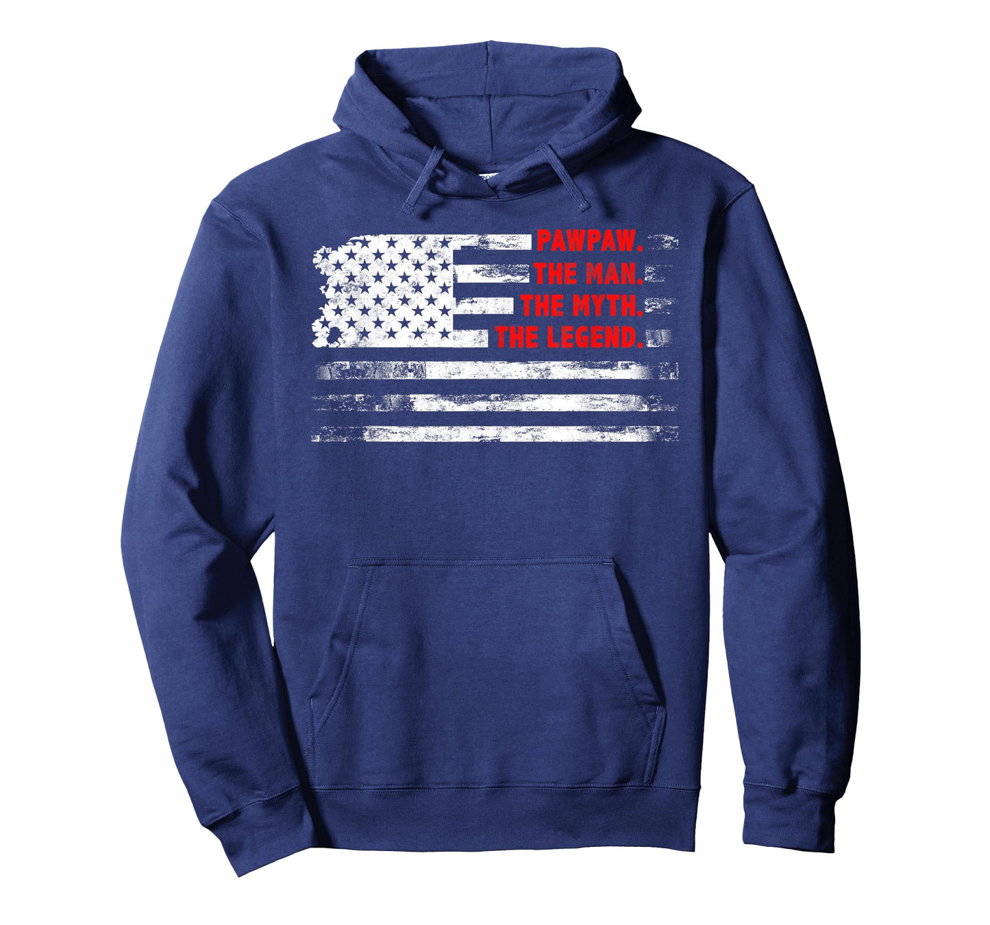 Pawpaw The Man Myth Legend American USA flag Father’s day T-Shirt