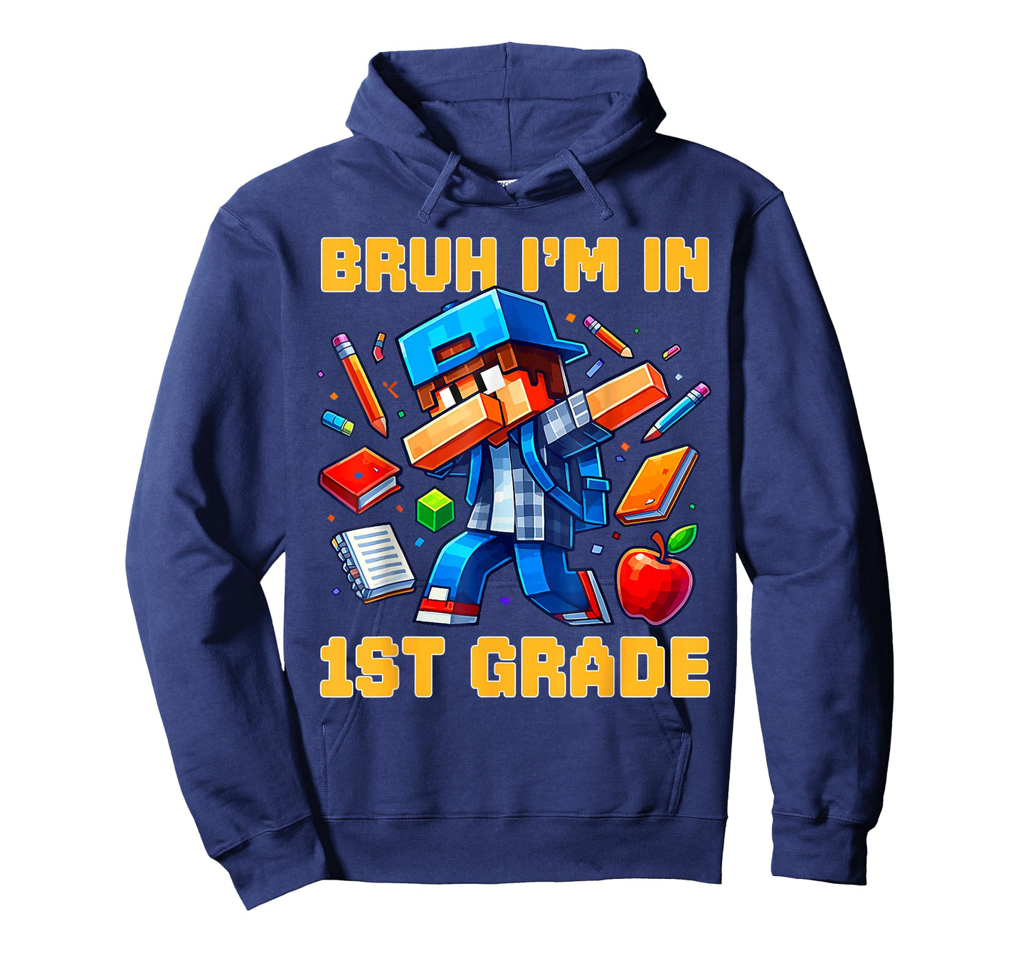 Bruh I'm in 1st Grade Dabbing Boys Kids Gamer Back to School T-Shirt