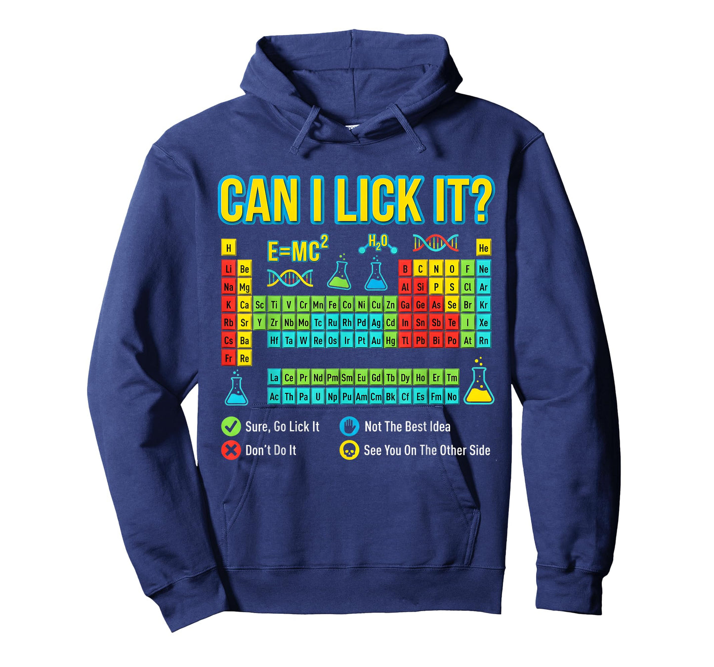 Can I Lick It Chemistry Periodic Table Funny Science Teacher T-Shirt