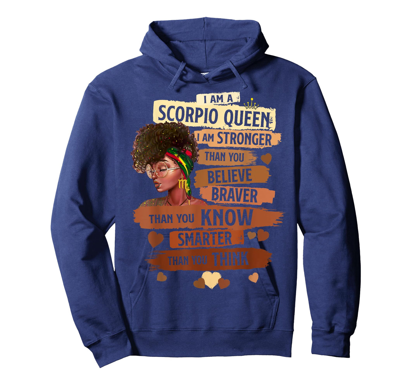 Scorpio Queen I Am Stronger Birthday Gift For Black Women T-Shirt