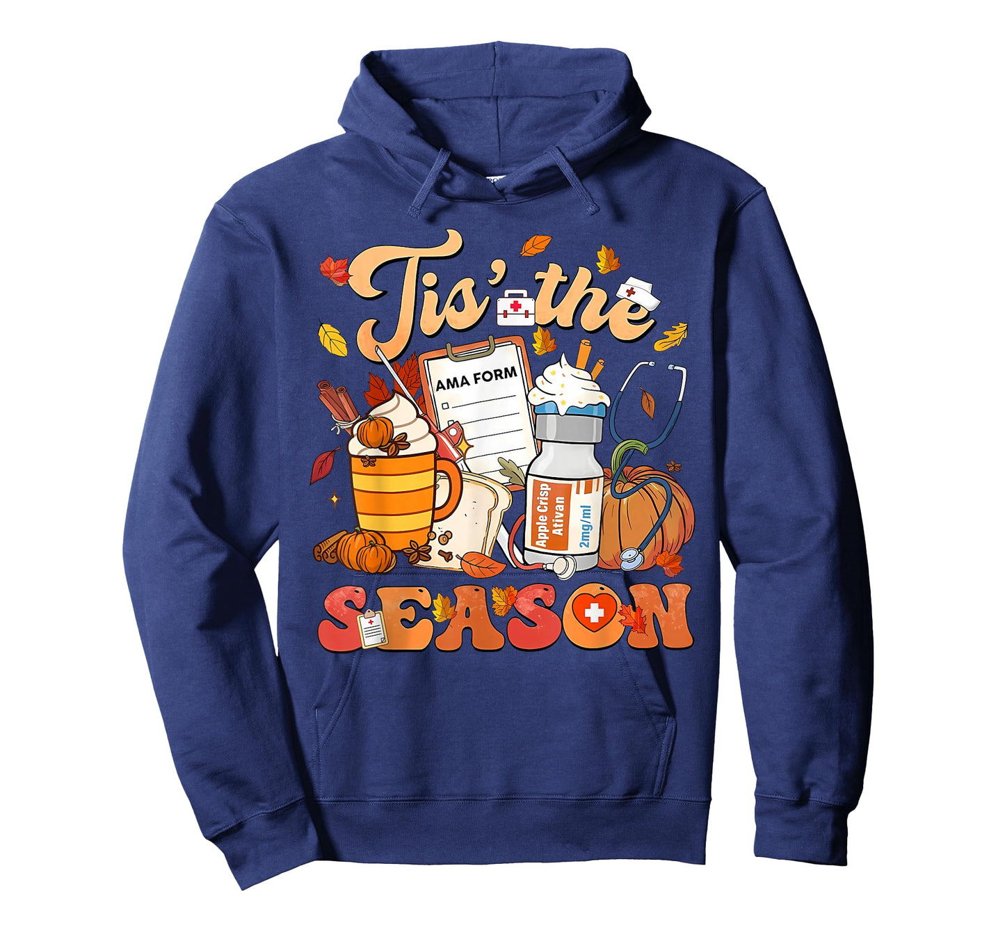 Tis The Season Fall Nurse Thanksgiving Pumpkin Spice T-Shirt