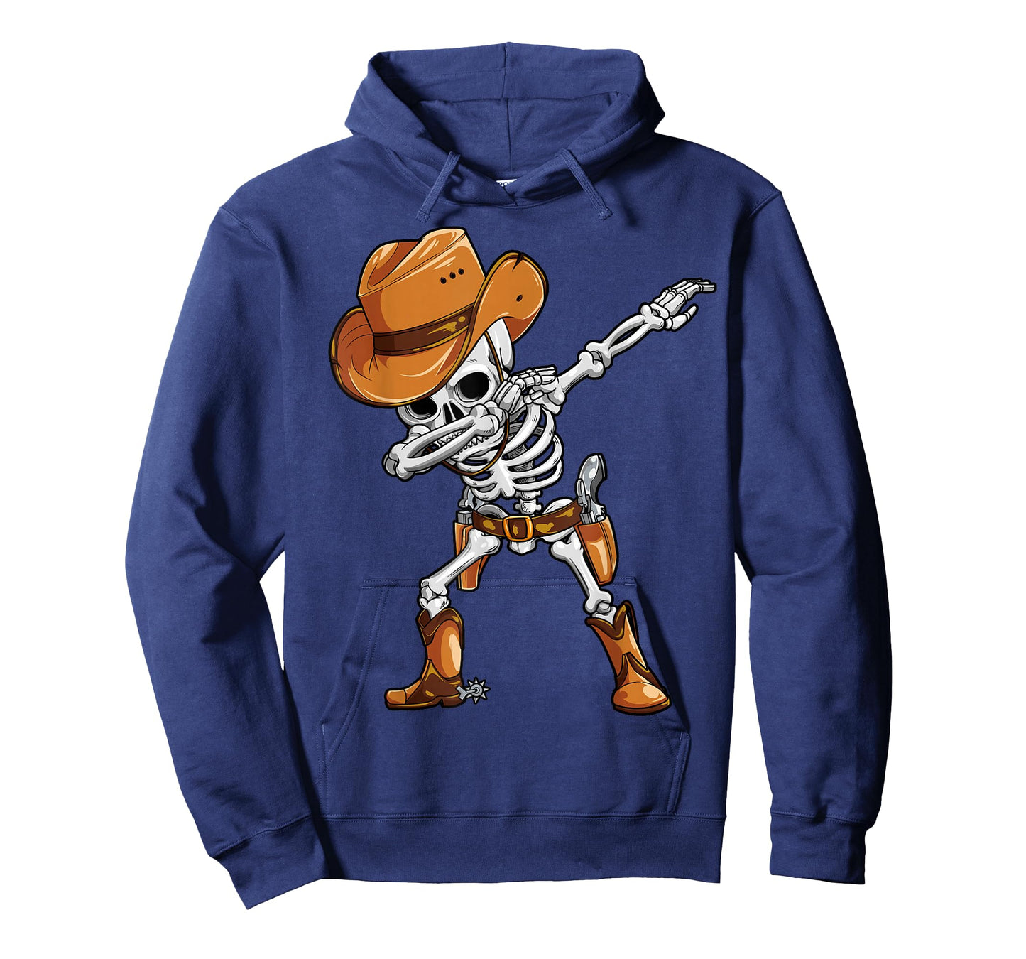 Dabbing Skeleton Cowboy Halloween Boys Men Funny Dab Dance T-Shirt