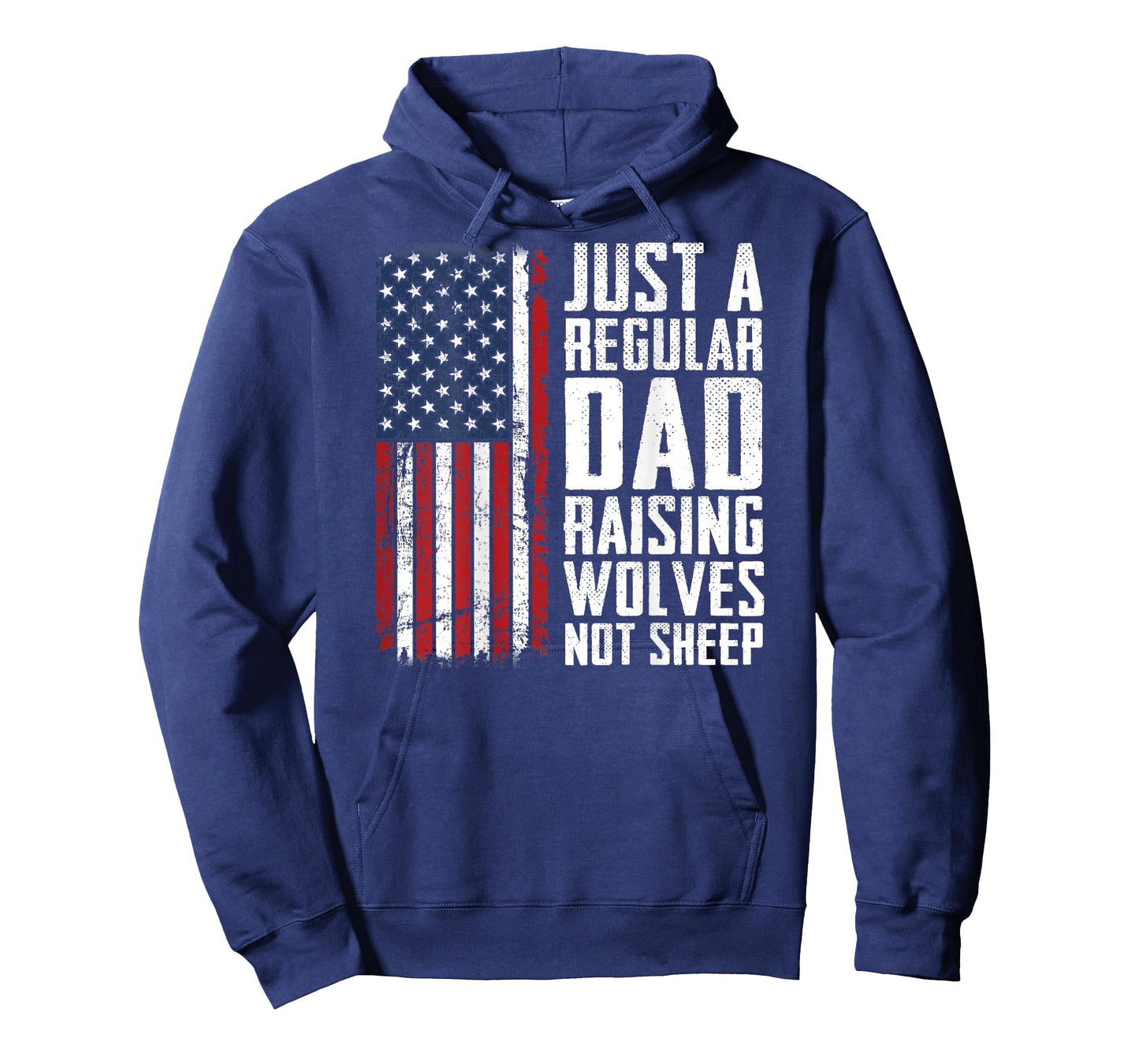 Regular Dad Raising Wolves Not Sheep - Fathers Day - ON BACK T-Shirt