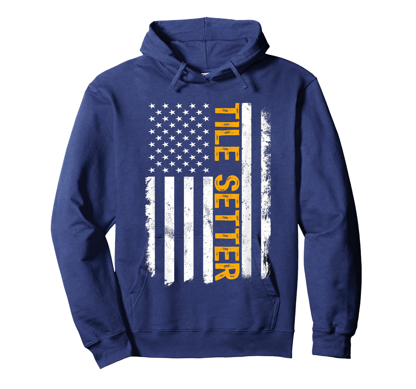 Tile Setter Job, American Flag Tile Setters Career T-Shirt