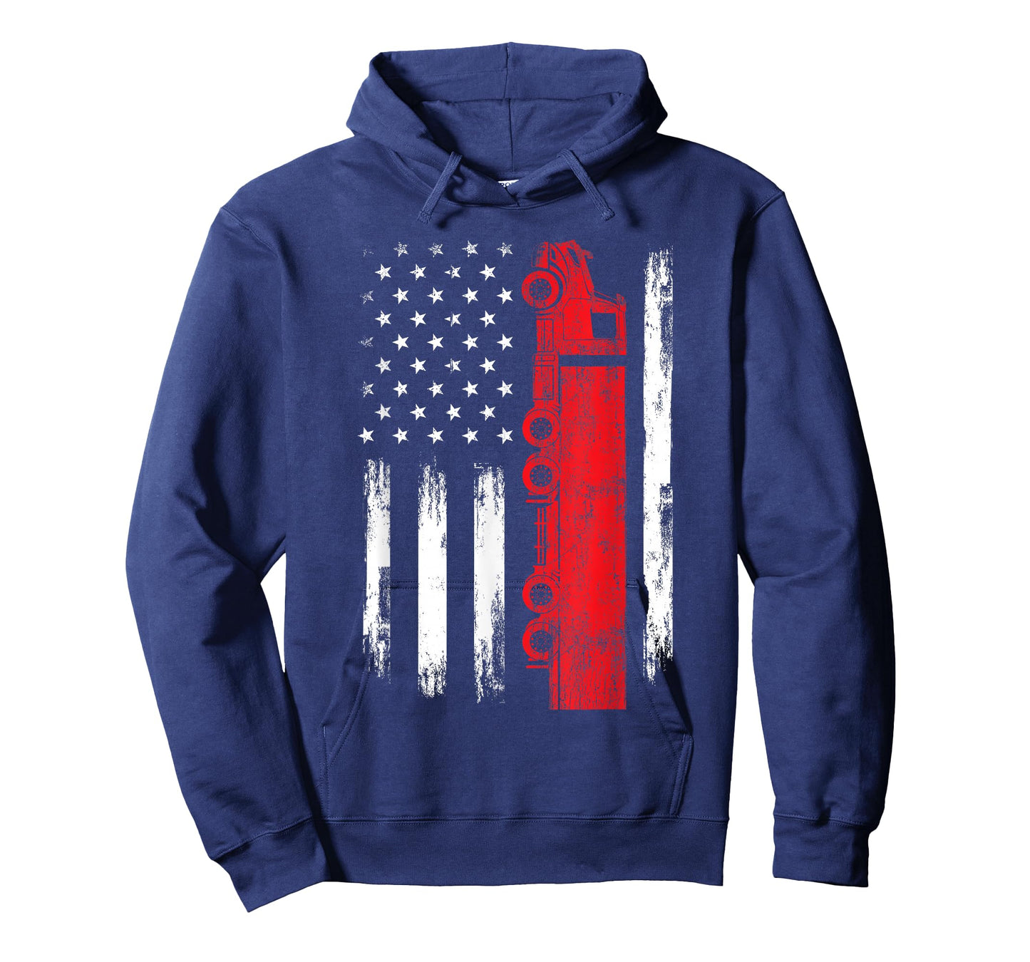 American Flag Truck - Semi Truck Driver Trucking Trucker T-Shirt