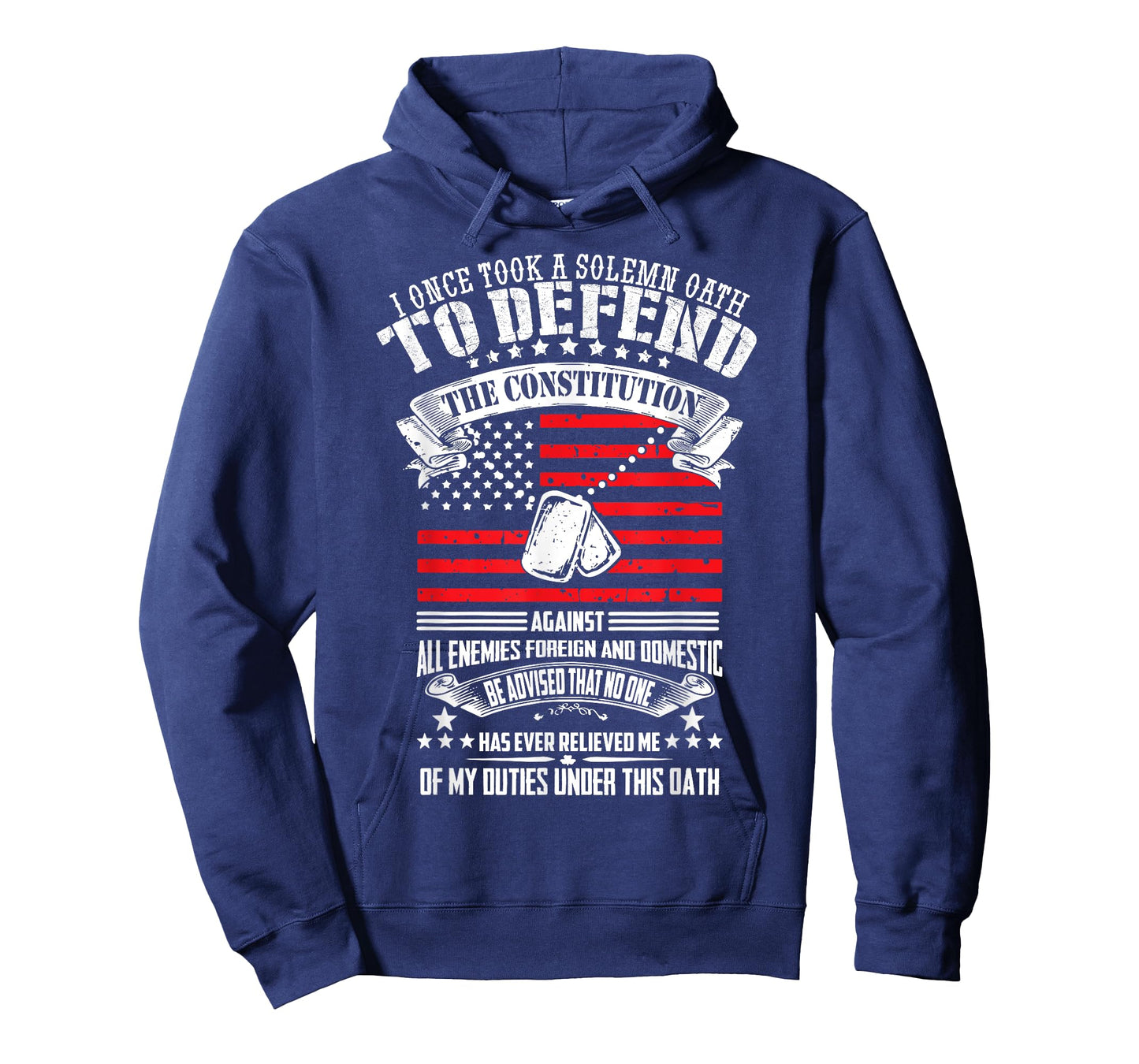 I Once Took A Solemn Oath To Defend Constitution Vetern's Da T-Shirt