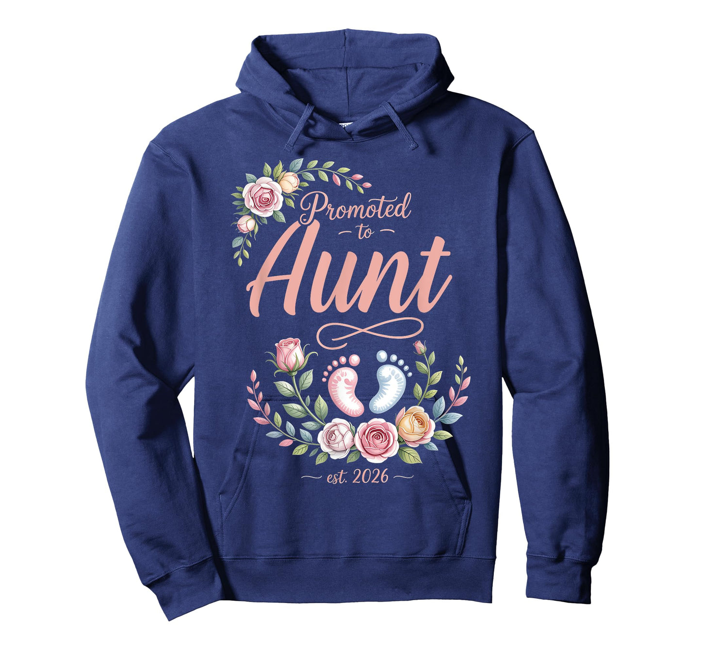 Promoted to Aunt Est 2026 Floral Women Men Mothers Day T-Shirt