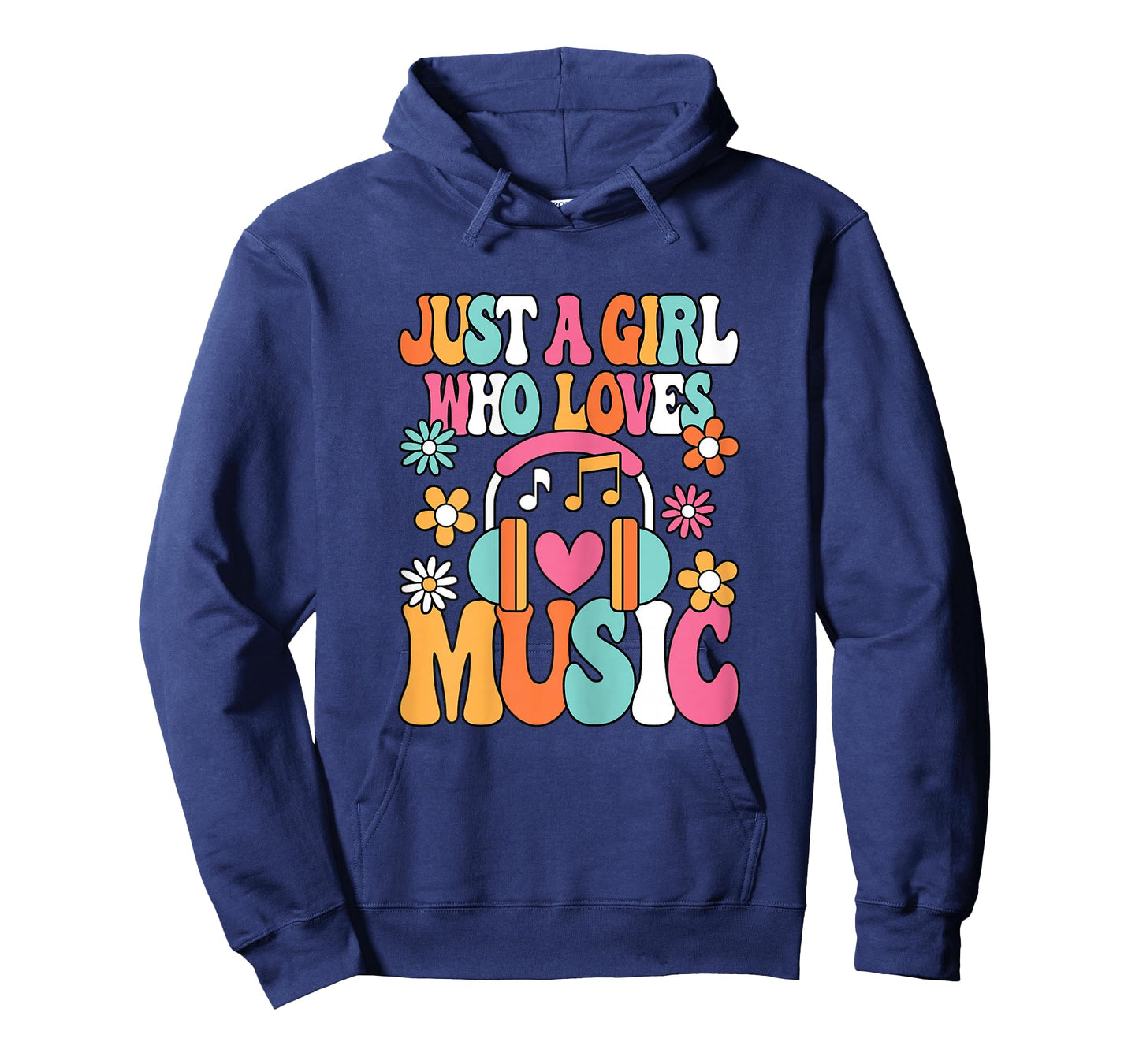 Just A Girl Who Loves Music Cute Music Lover Women Girls T-Shirt