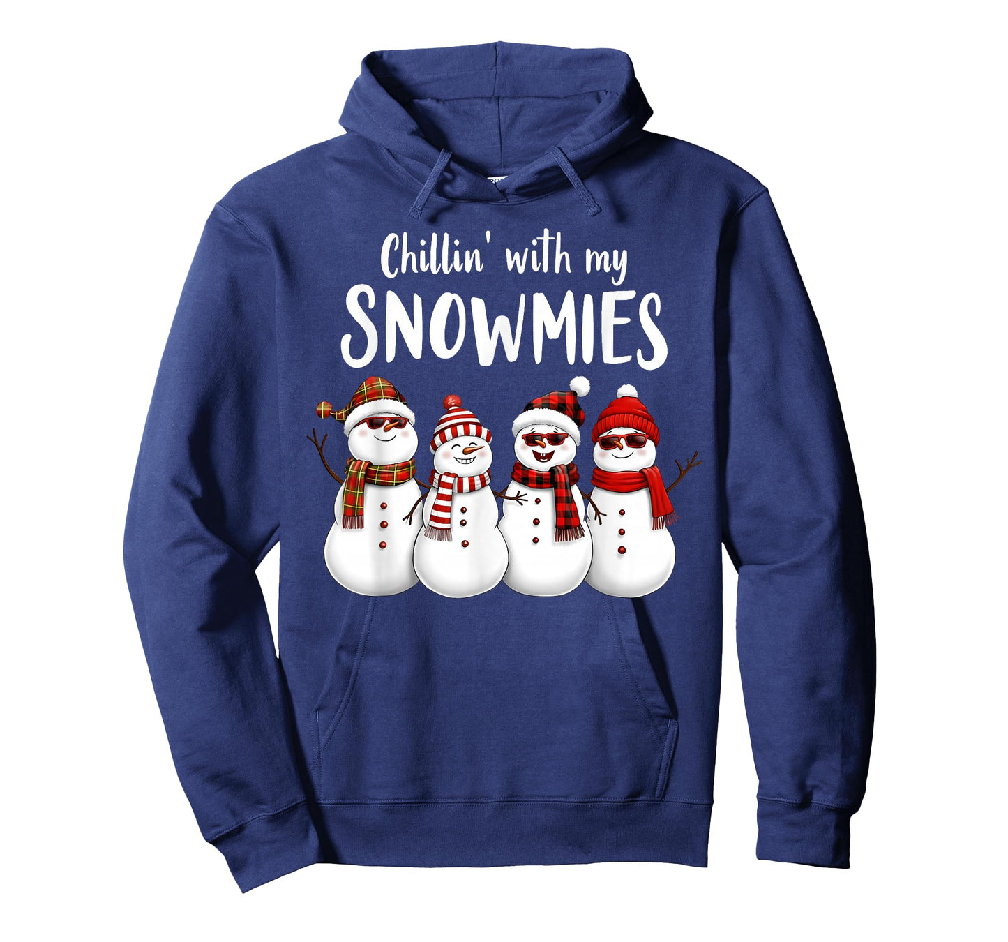 Chillin' with My Snowmies Funny Snowman Family Christmas T-Shirt