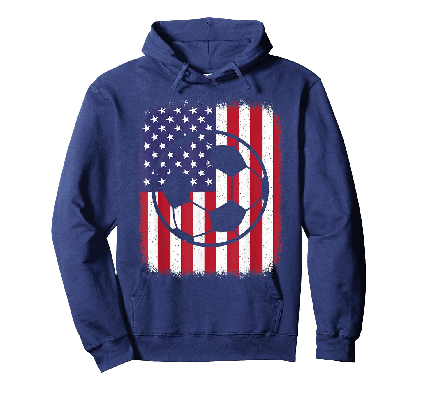 American Flag Vintage Soccer Player Men Women Kids T-Shirt