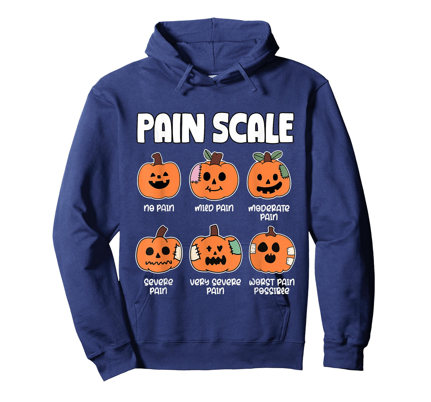 Nurse Halloween RN Nursing School CNA Pain Scale Pumpkin T-Shirt