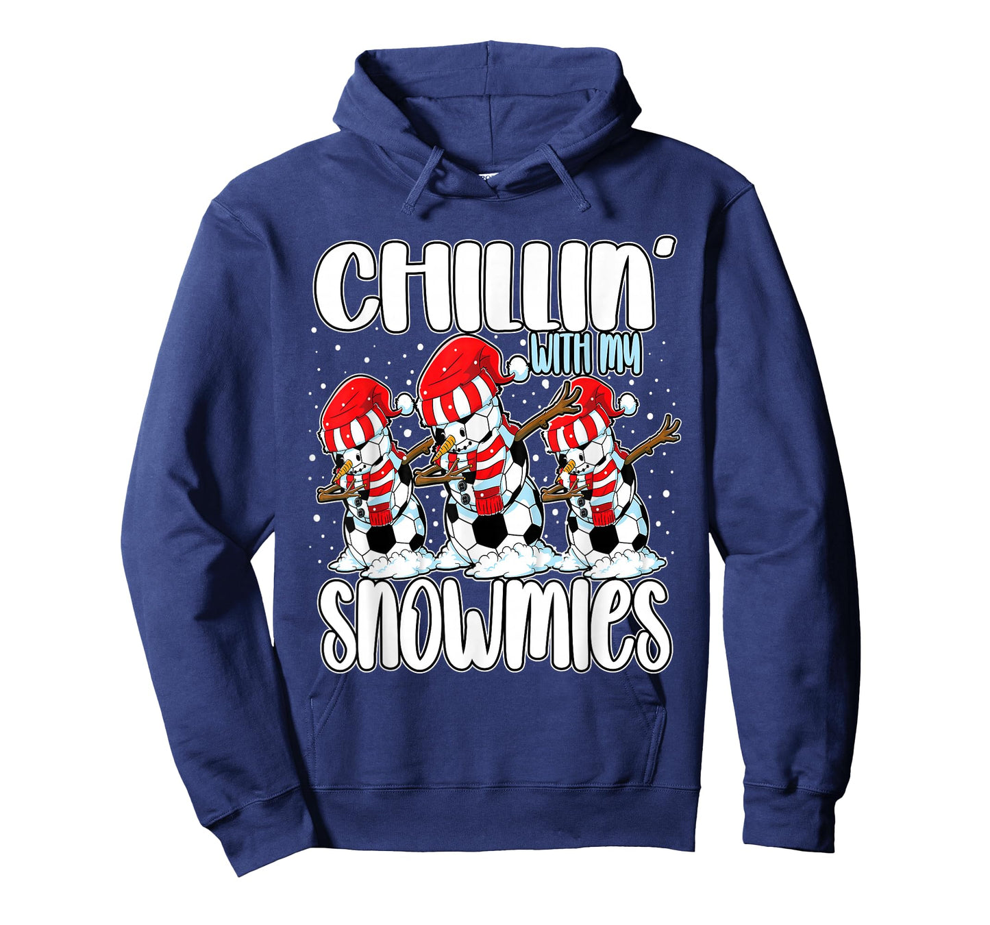 Chillin' with My Snowmies Funny Dabbing Soccer Snowman T-Shirt