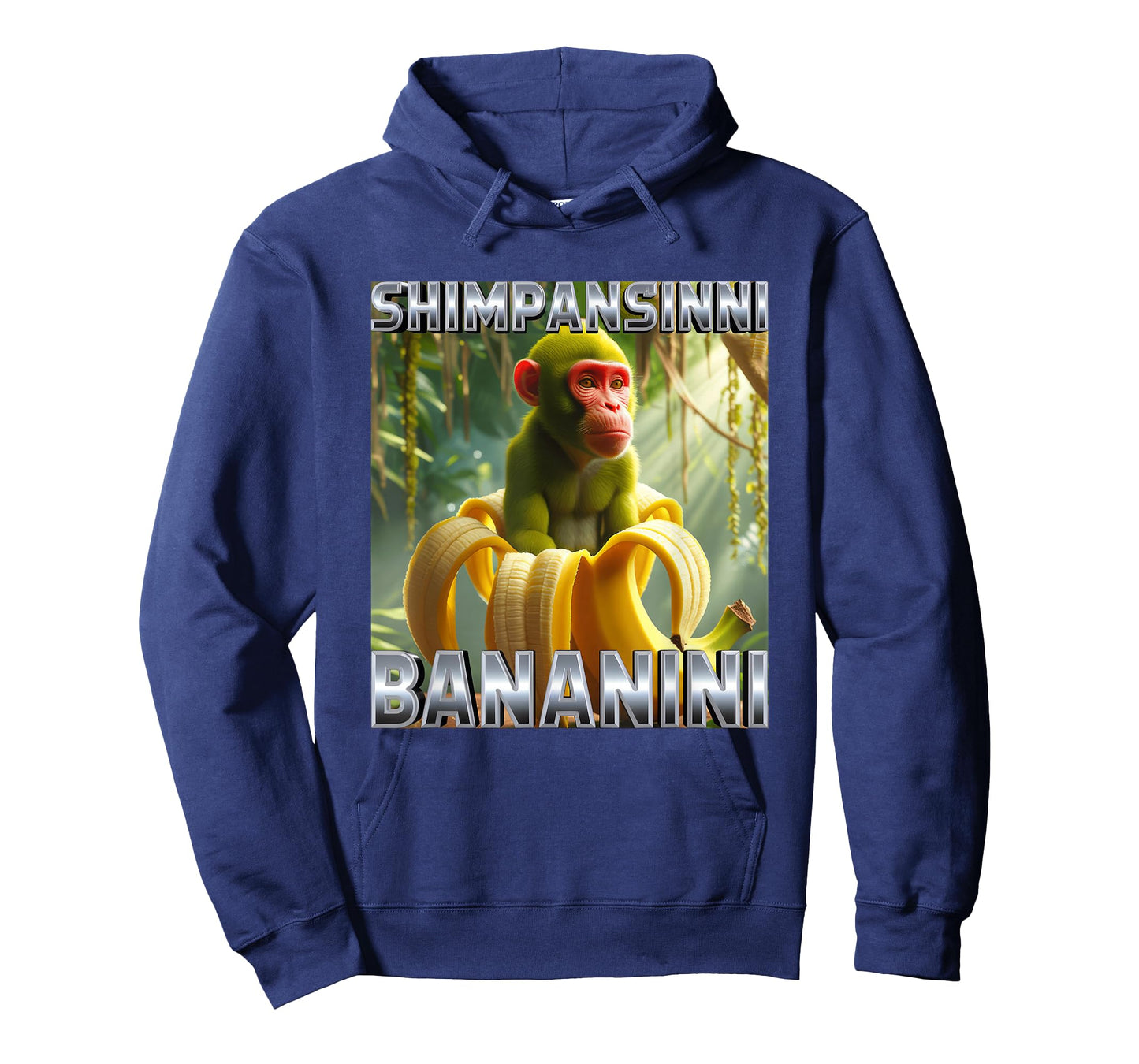 Shimpansinni Bananini Monkey Banana Italian Brainrot Meme T-Shirt