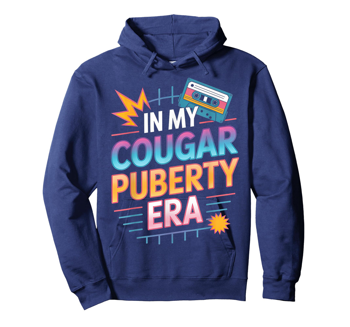 Retro 80s 90s Funny Menopause Midlife Cougar Puberty T-Shirt