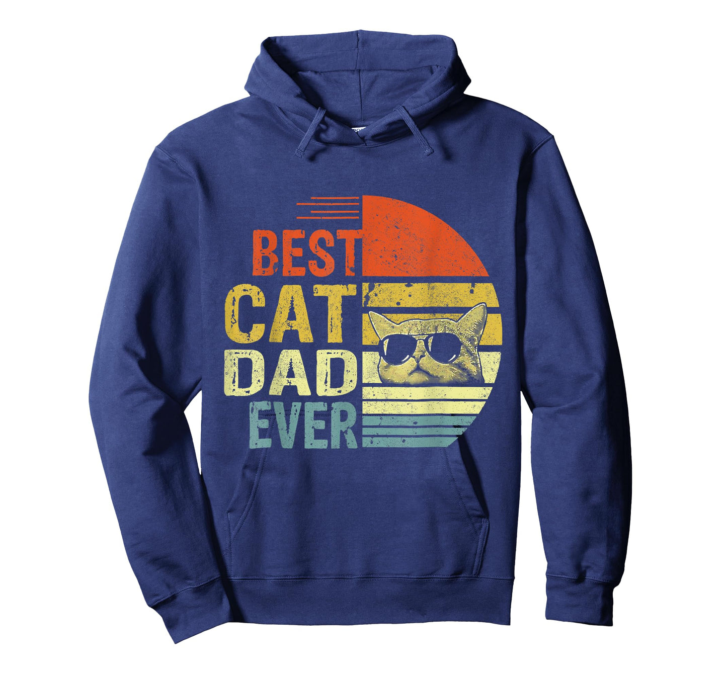 Vintage Best Cat Dad Ever Funny Cat Daddy Father Day Men Women T-Shirt
