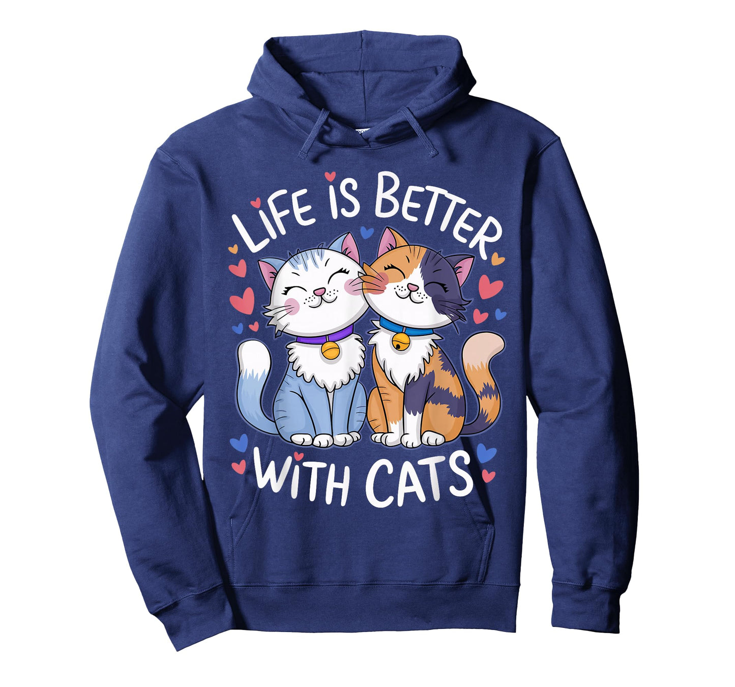 Life Is Better With Cats Cute Cat Lover Valentine's T-Shirt
