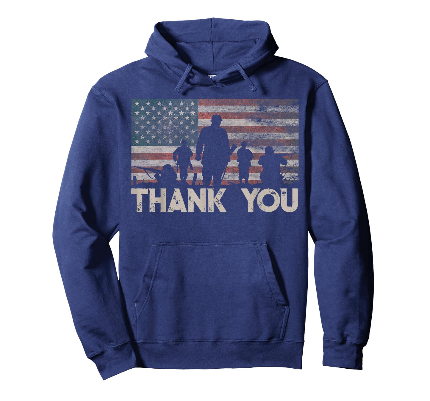 American Flag Thank You Military Appreciation T-Shirt