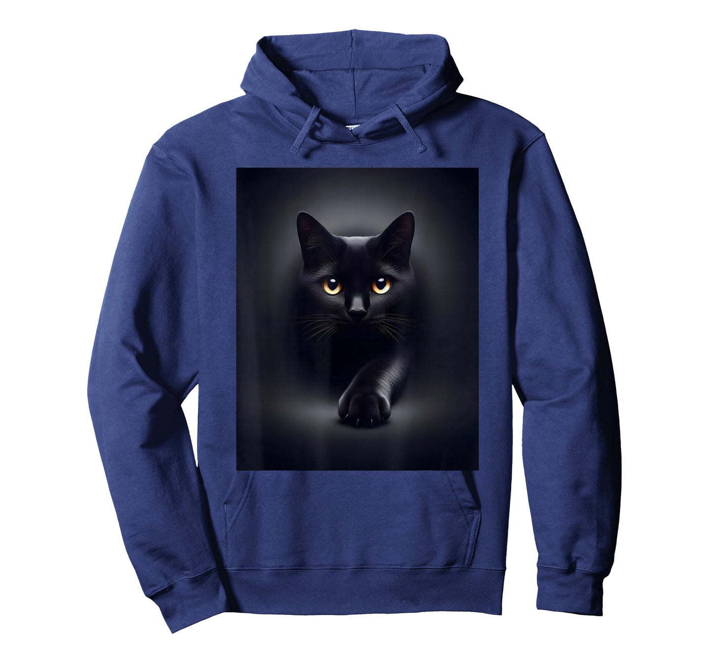 Black Cat Yellow Eyes T-Shirt for Men Women Kids