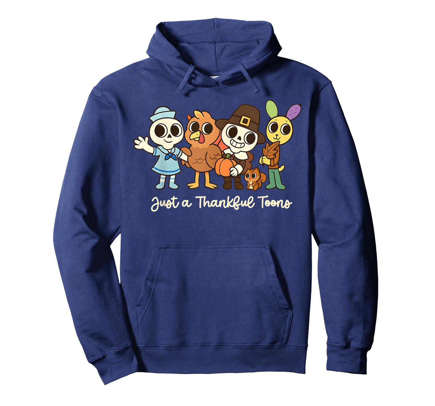 Cute Thanksgiving World Just a Thankful Toons Boys Kids Tee T-Shirt