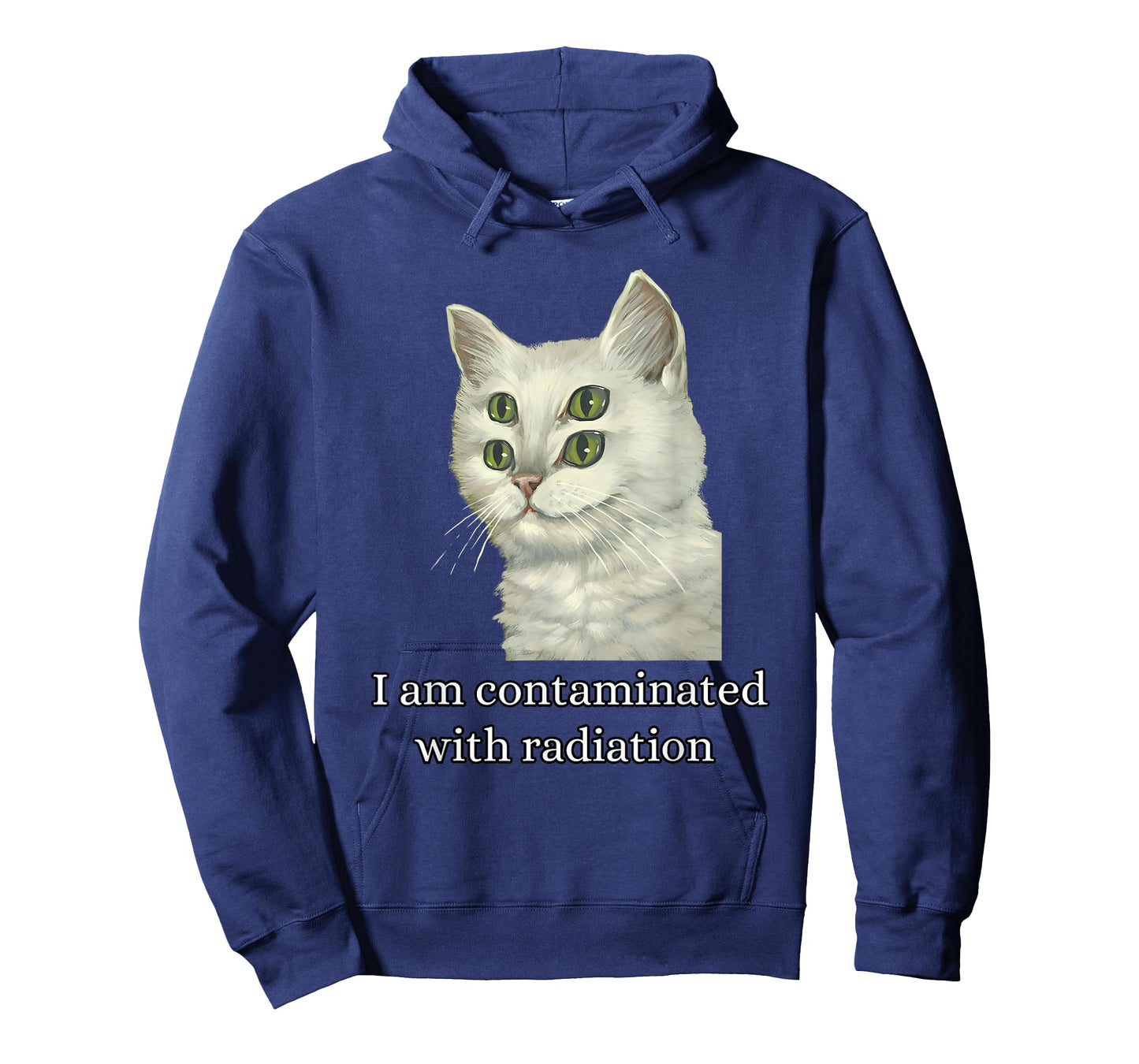 I Am Contaminated With Radiation Funny Ironic Cat Meme Men Women T-Shirt