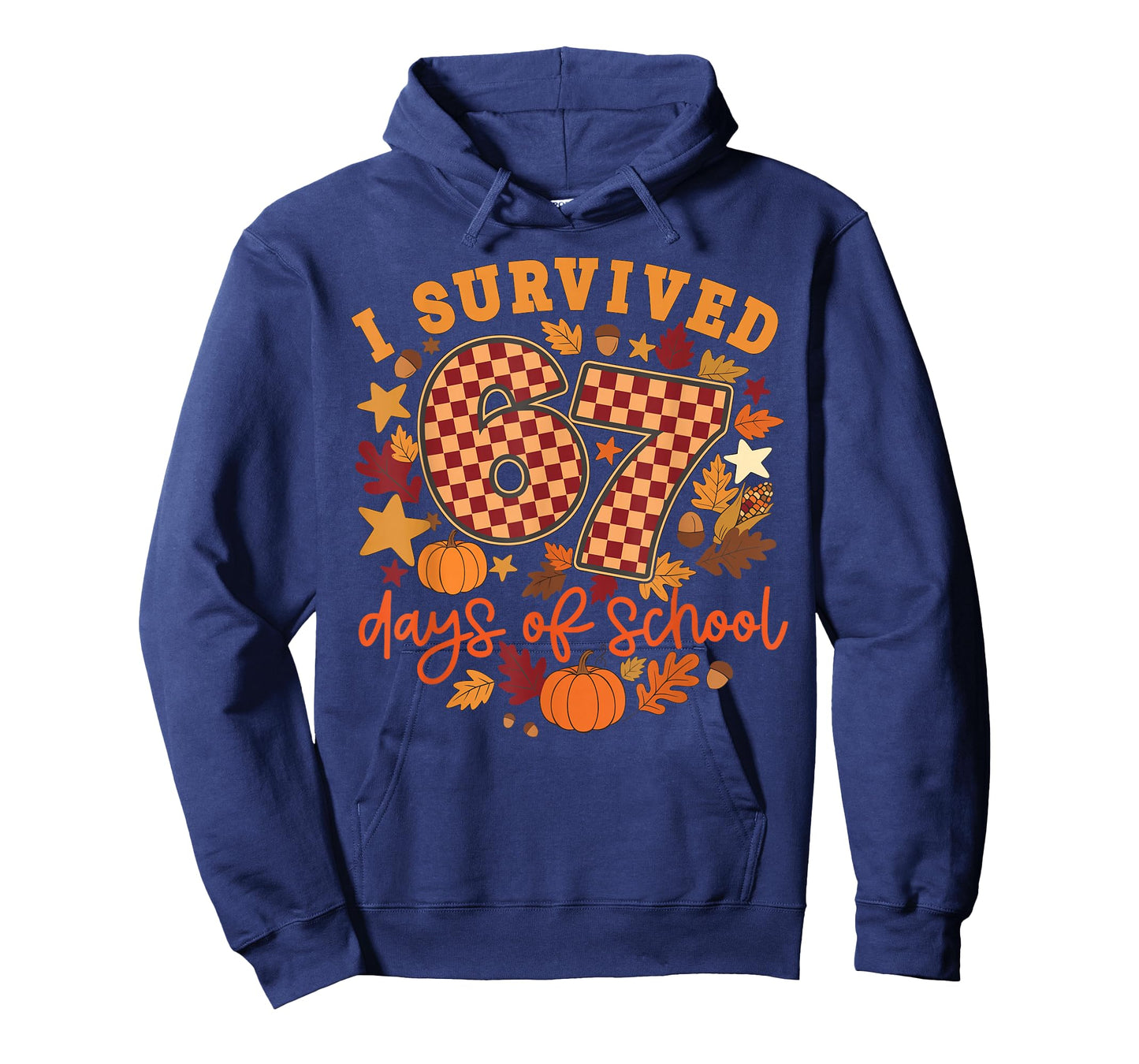 I Survived 67 Days of School Funny Teacher Thanksgiving Fall T-Shirt