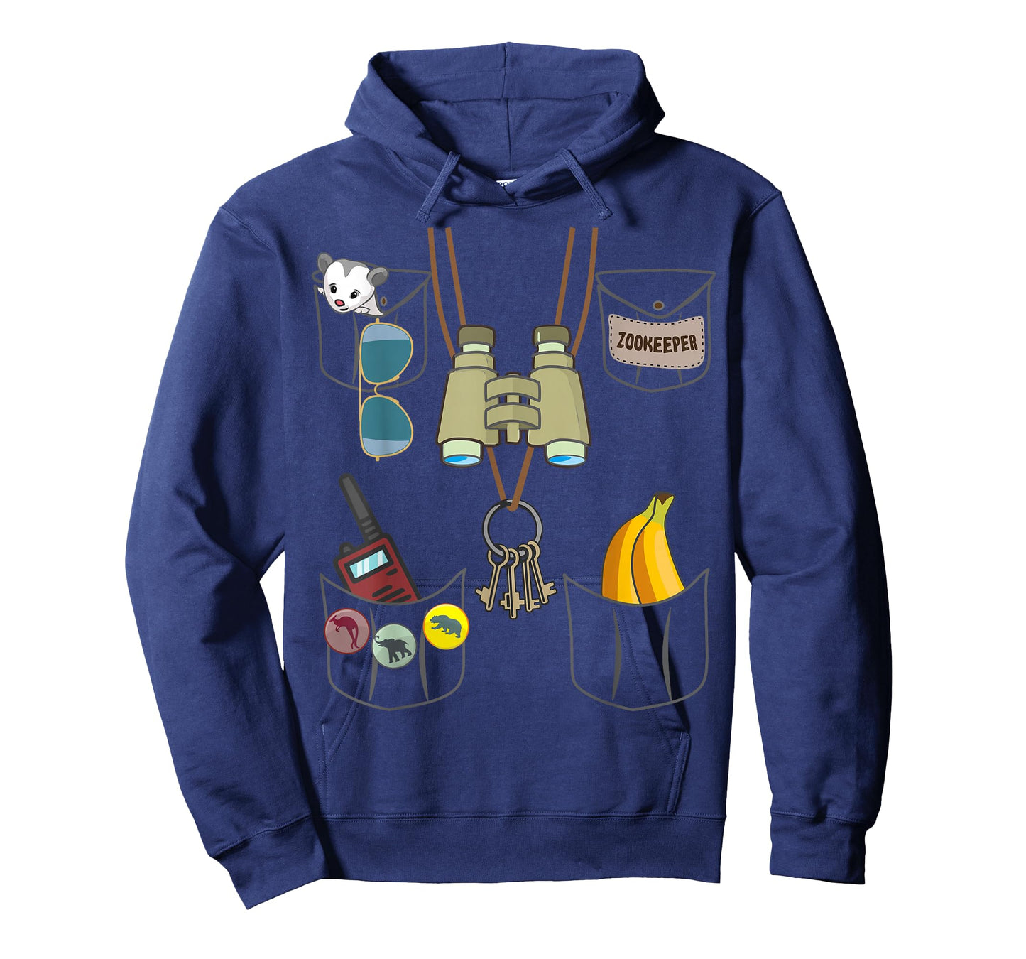 Zookeeper Halloween Jungle Safari Explorer Imitation Costume T-Shirt