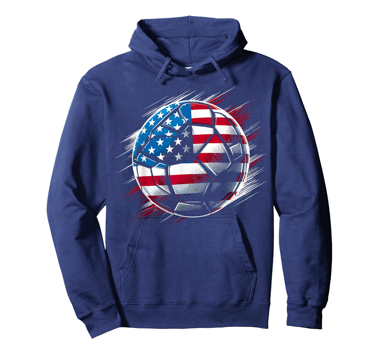 American Flag on Soccer Ball T-Shirt